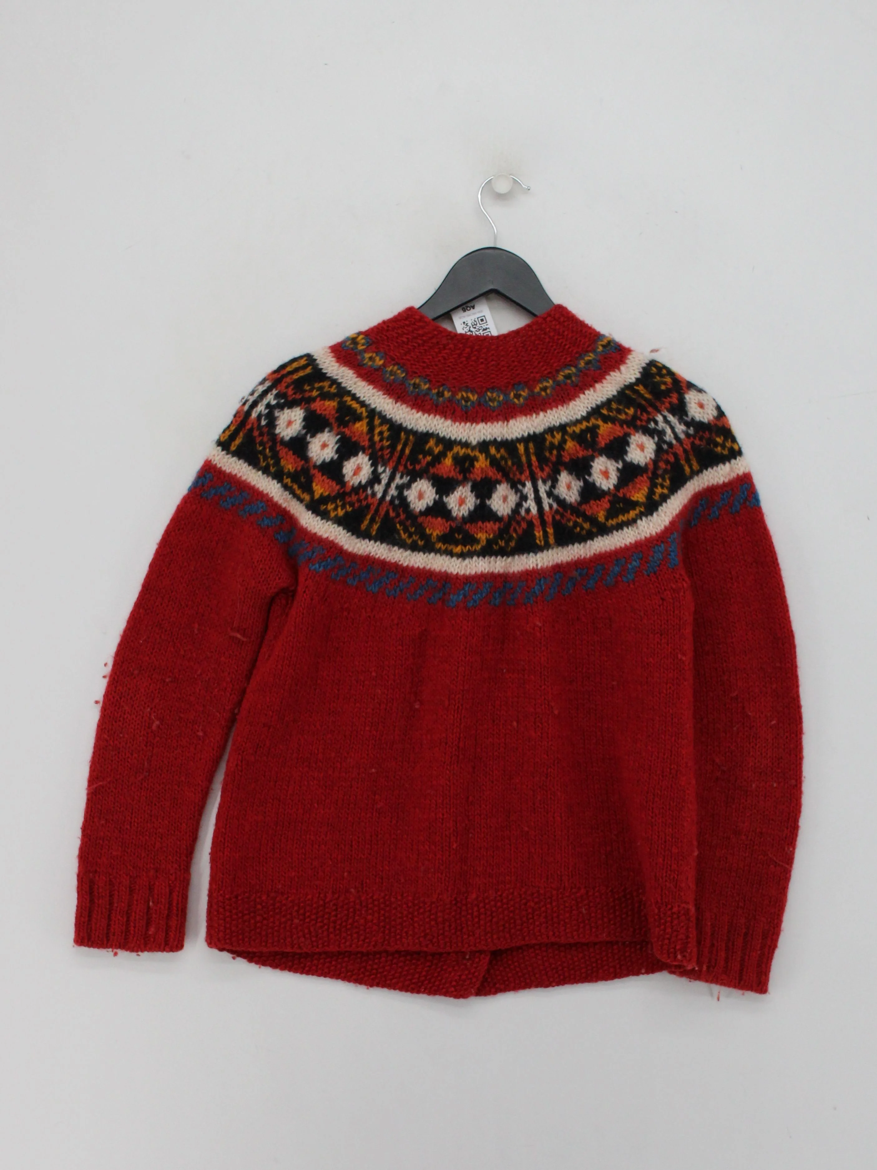 People Tree Women's Cardigan L Multi Geometric 100% Other Round Neck Cardigan - Image 2