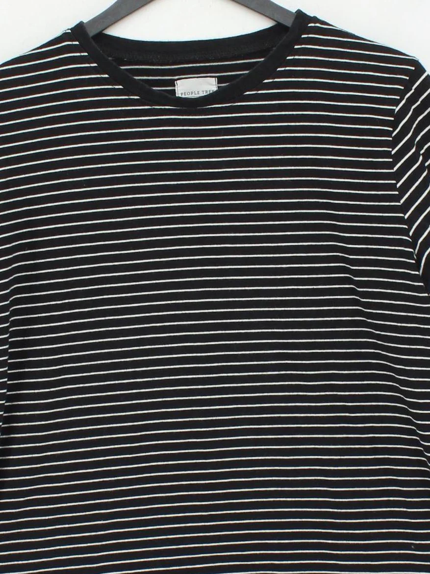 People Tree Women's T-Shirt UK 16 Black 100% Cotton Basic - Image 3