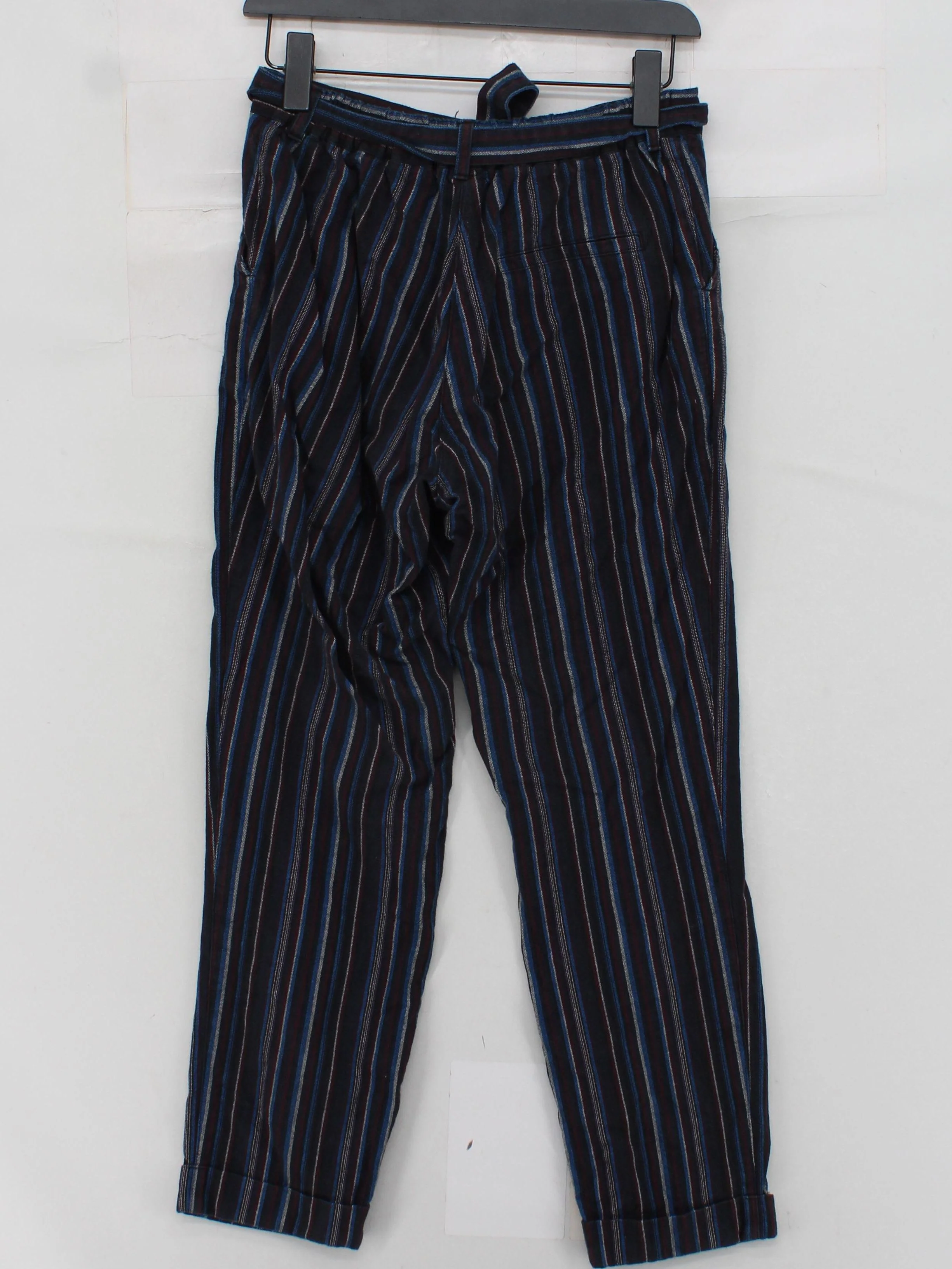 People Tree Women's Trousers S Multi Striped 100% Cotton Tapered Chino - Image 2