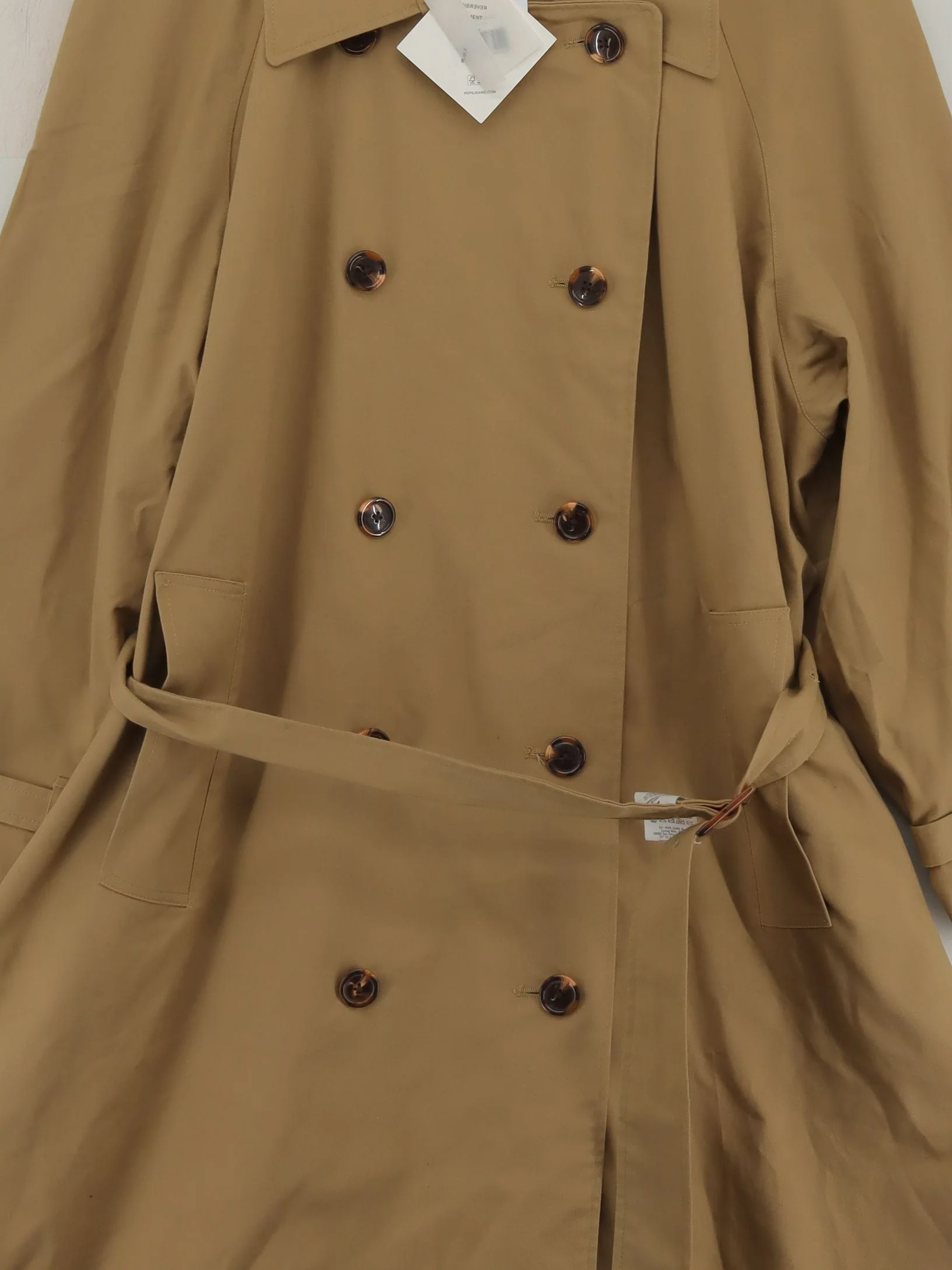Pepe Jeans Men's Coat M Tan 100% Other Trench Coat - Image 3