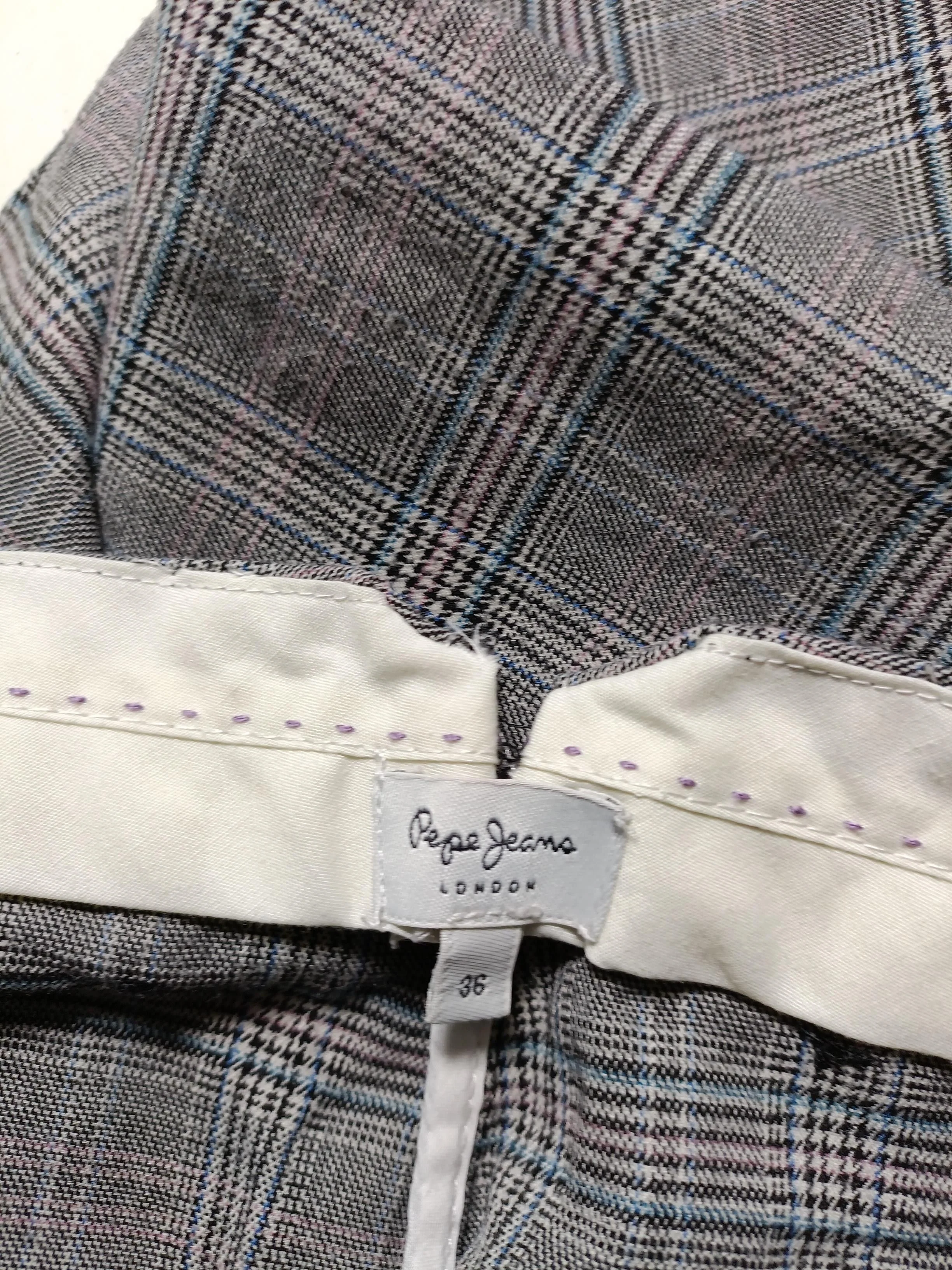 Pepe Jeans Men's Trousers W 36 in Grey Cotton with Polyester Chino - Image 6