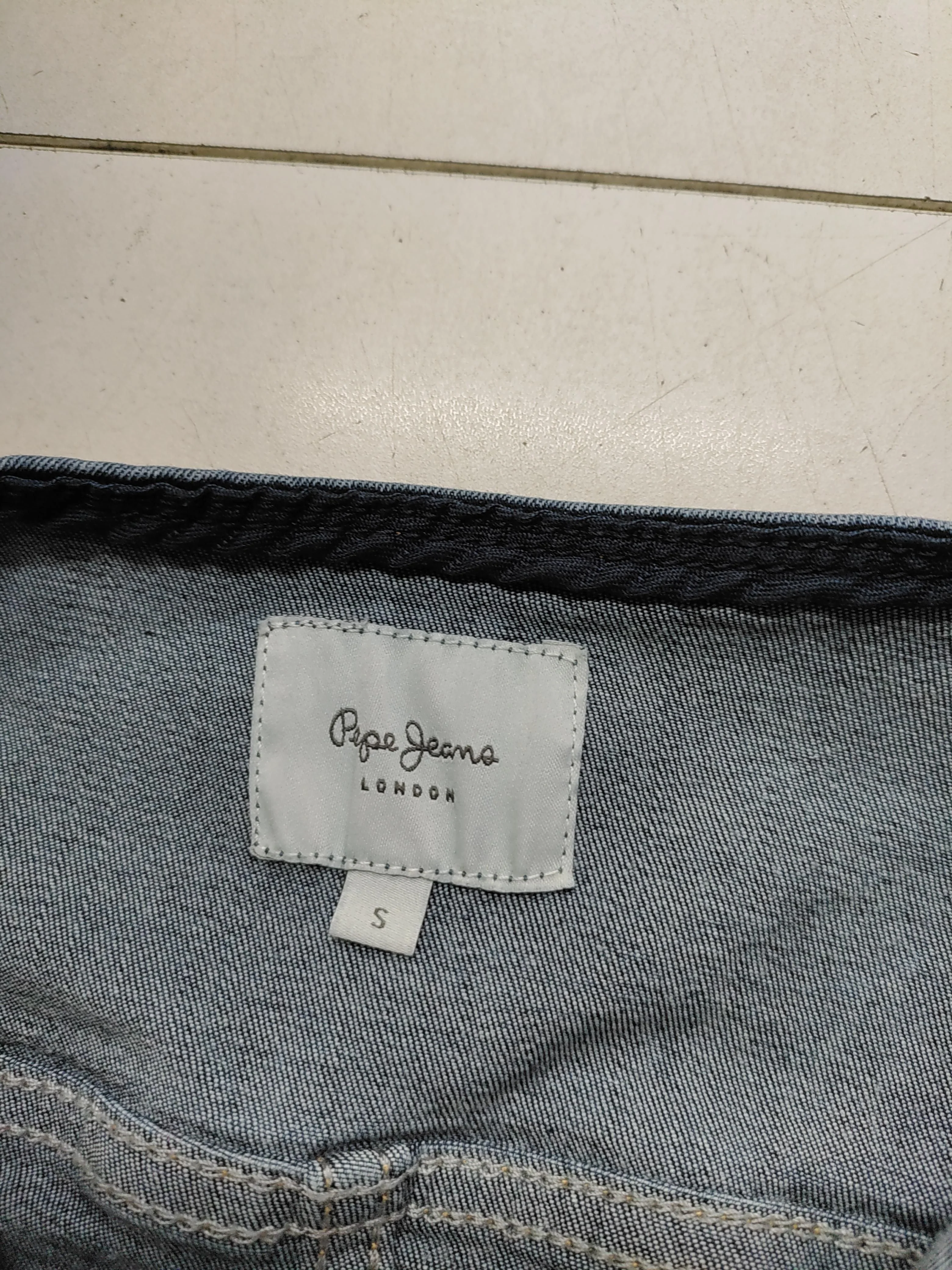 Pepe Jeans Shirt Mini Dress S in Blue - Image 5