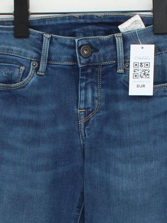 Pepe Jeans Women's Jeans W 26 in; L 30 in Blue Cotton with Elastane Skinny - Image 3