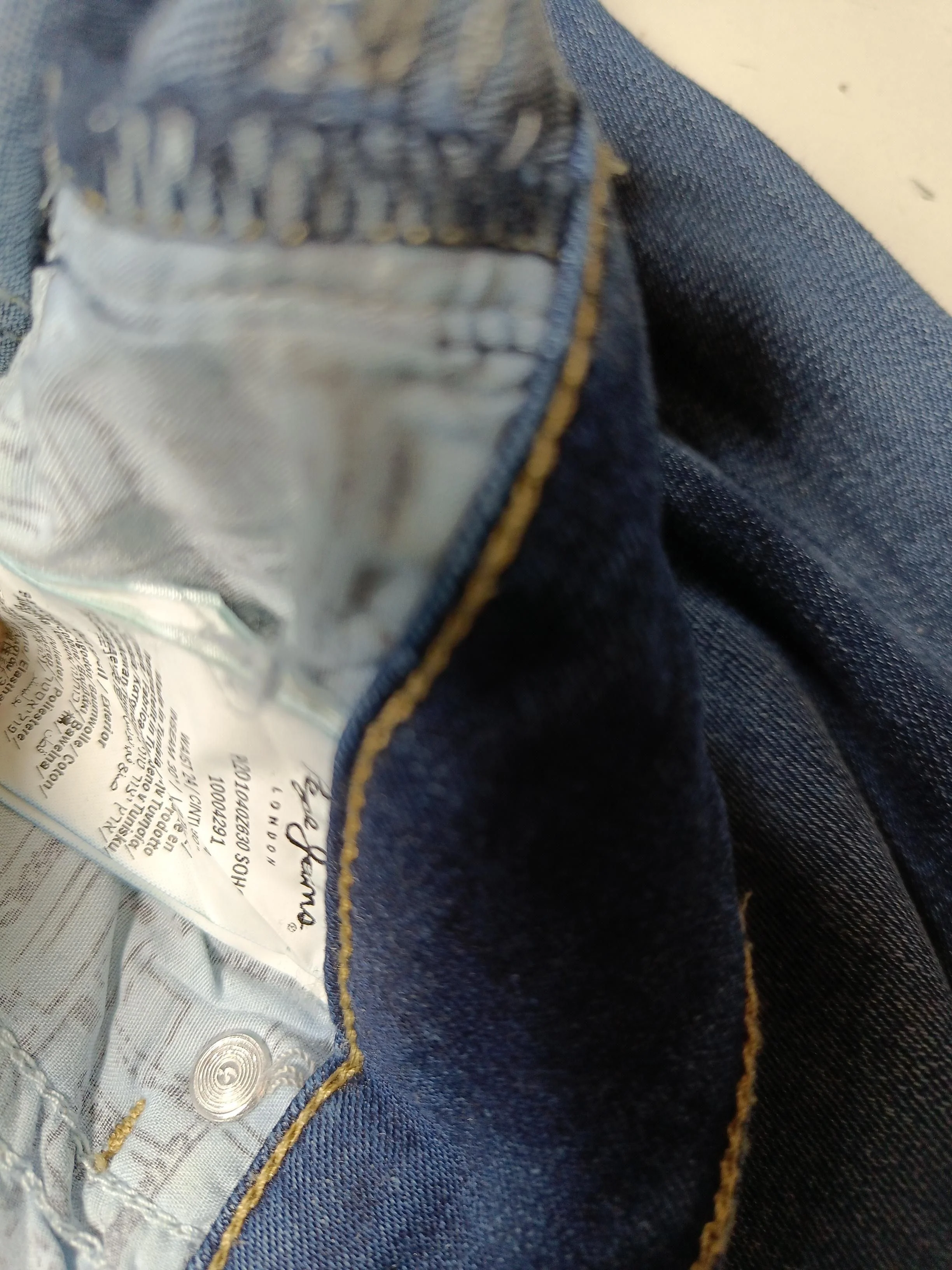 Pepe Jeans Women's Jeans W 26 in; L 30 in Blue Cotton with Elastane Skinny - Image 5