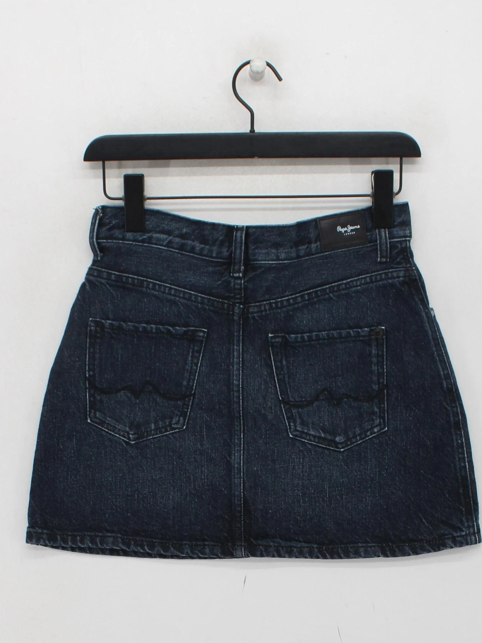 Pepe Jeans Women's Mini Skirt S Blue Cotton with Polyester Short Mini - Image 2