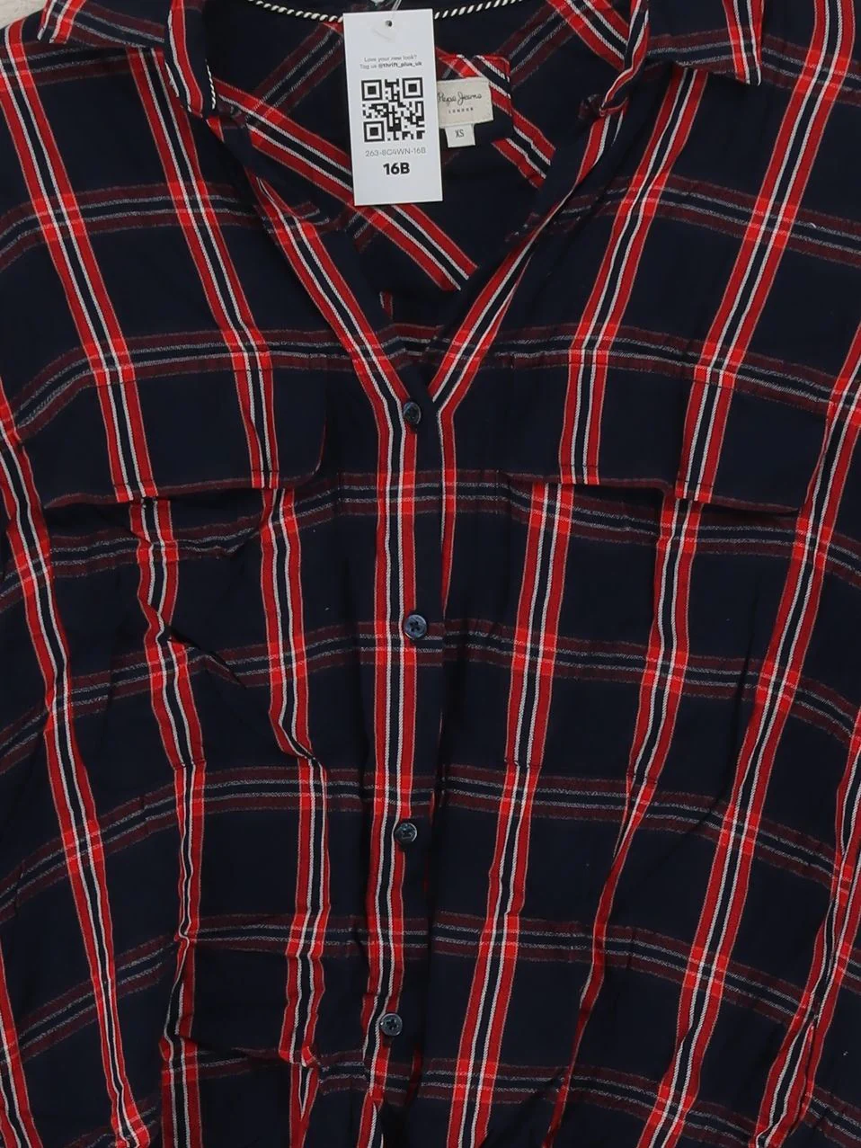 Pepe Jeans Women's Shirt XXS Blue Viscose with Polyester Basic - Image 3