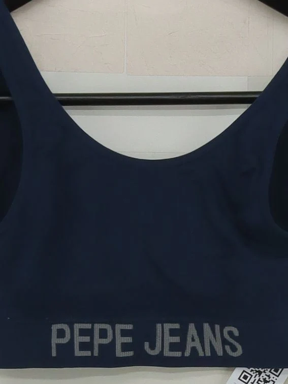Pepe Jeans Women's Top S Blue Polyamide with Elastane, Polyester Basic - Image 3