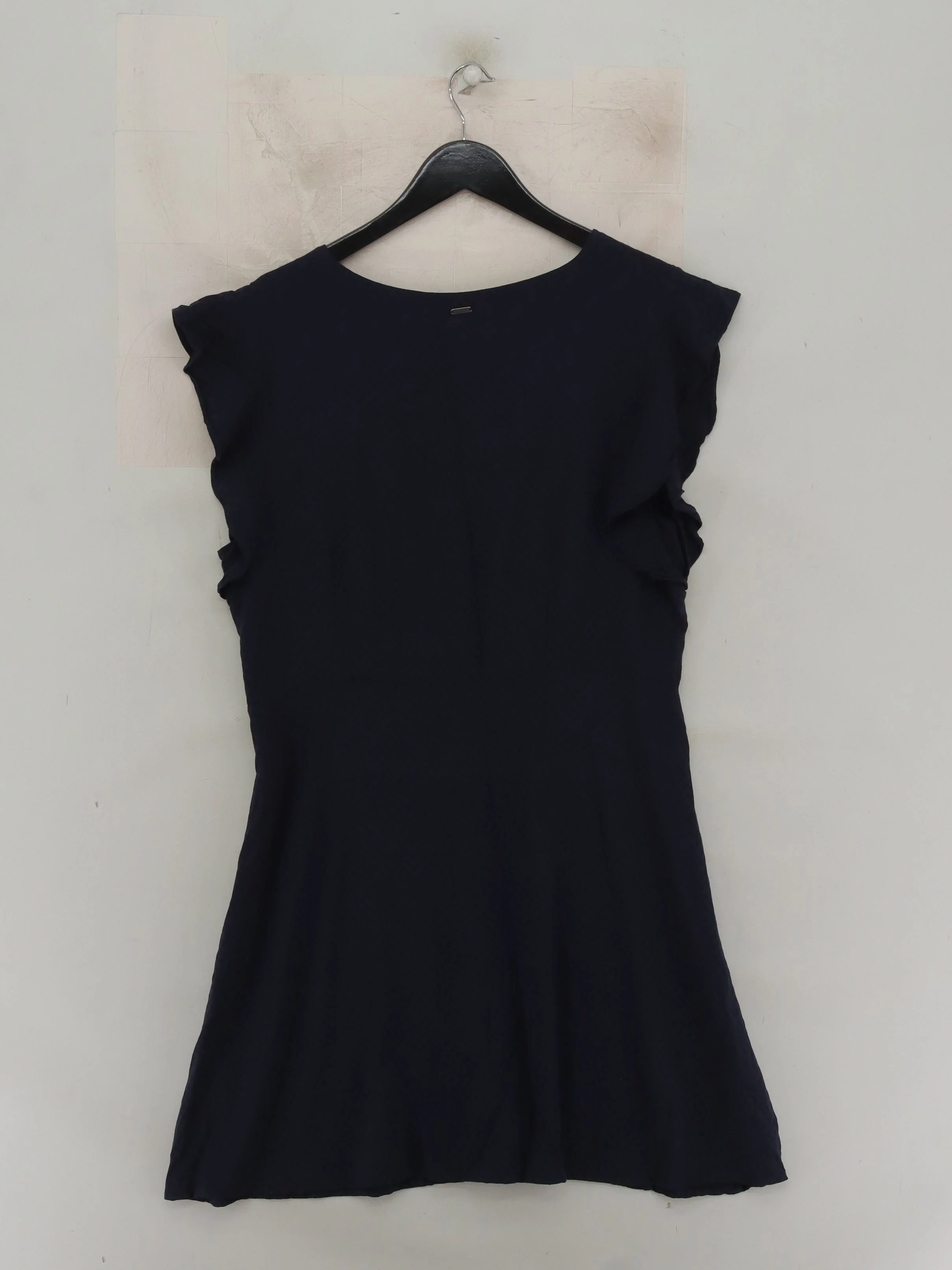 Pepe Jeans Women's Top XL Blue 100% Viscose Short Sleeve V-Neck Basic - Image 2
