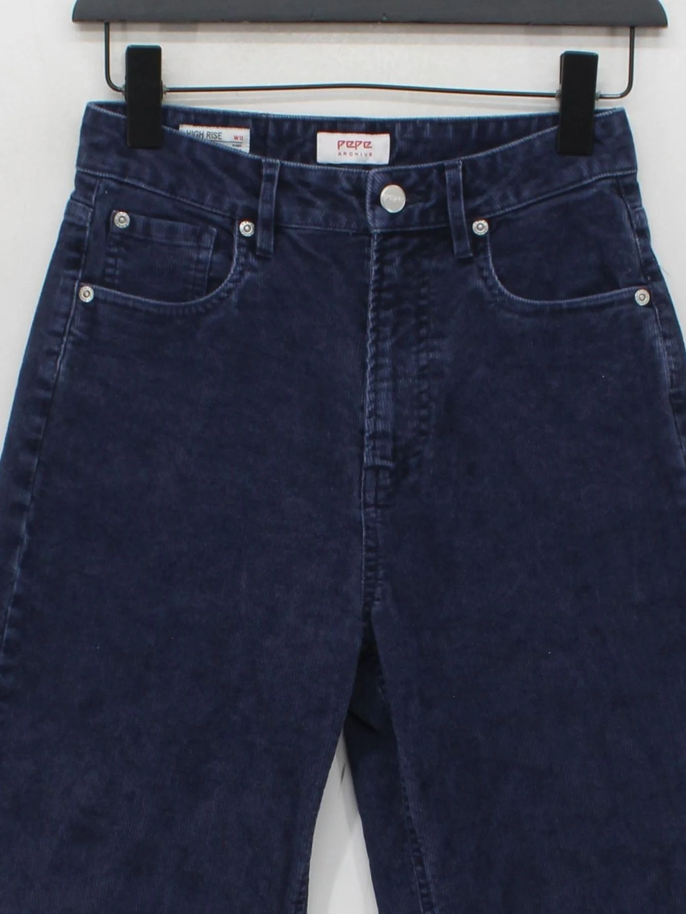 Pepe Jeans Women's Trousers W 25 in Blue Cotton with Polyester, Elastane Chino - Image 3