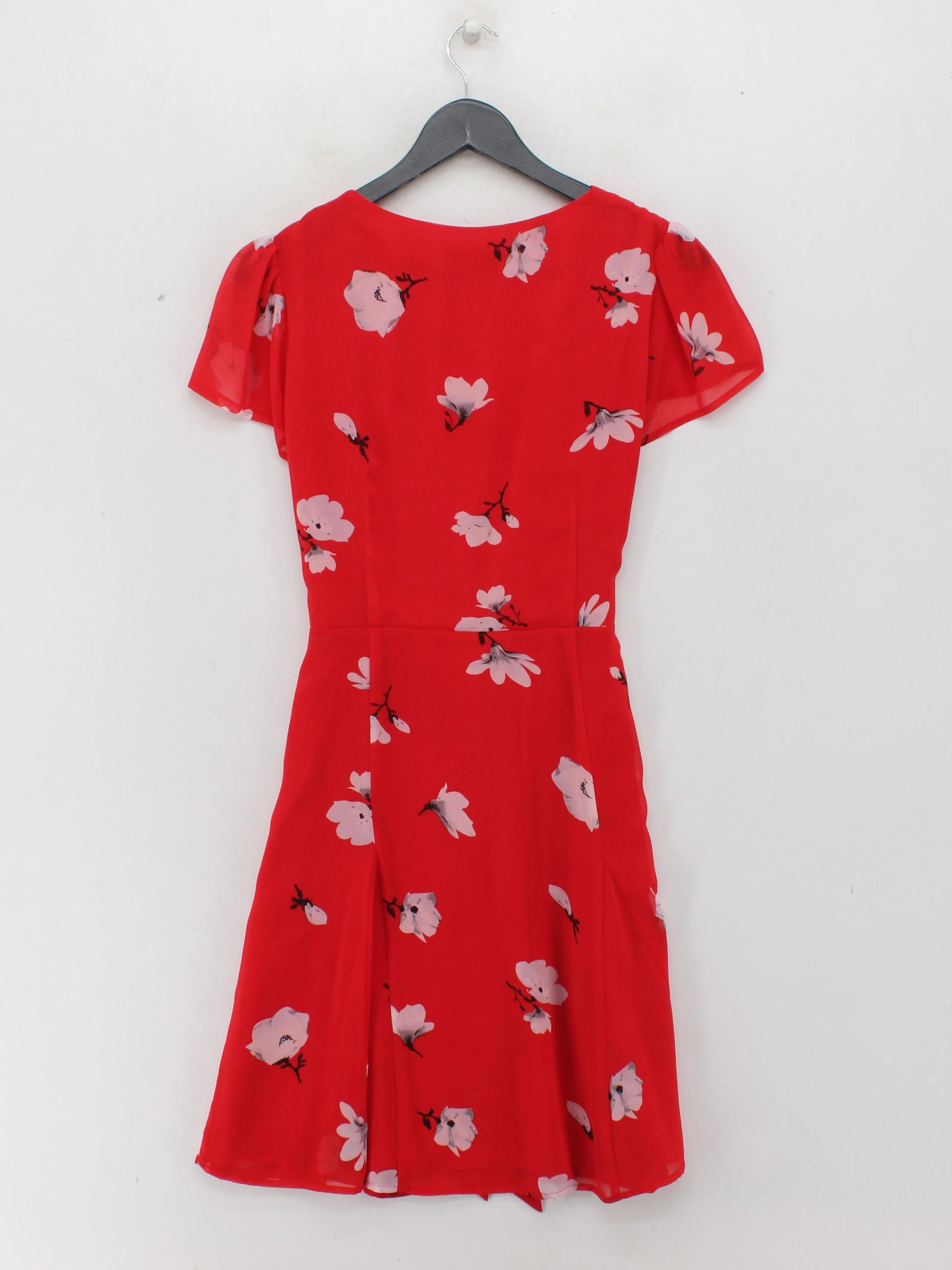 Pepperberry Shirt Mini Dress UK12 in Red - Image 2