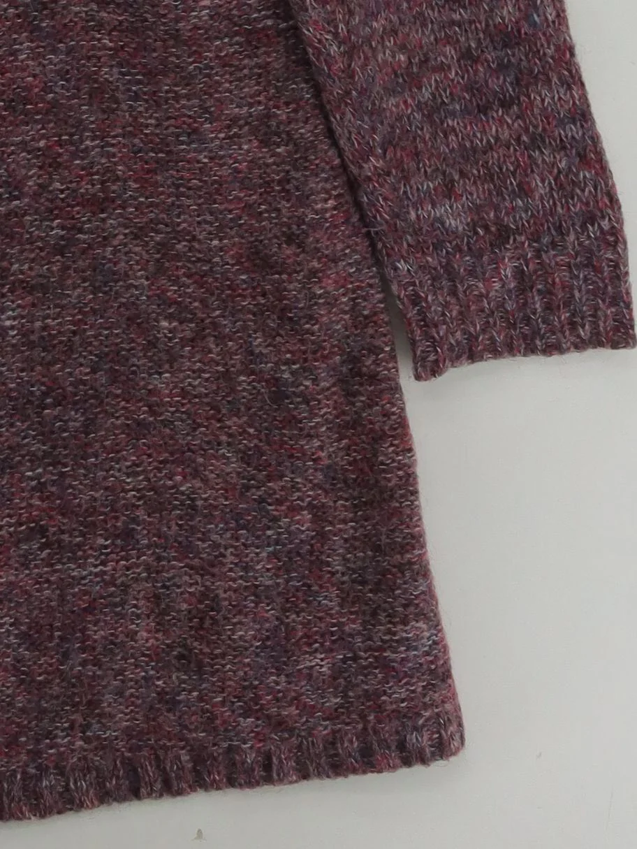 Pepperberry Women's Cardigan XL Multi 100% Wool Collared Cardigan - Image 4