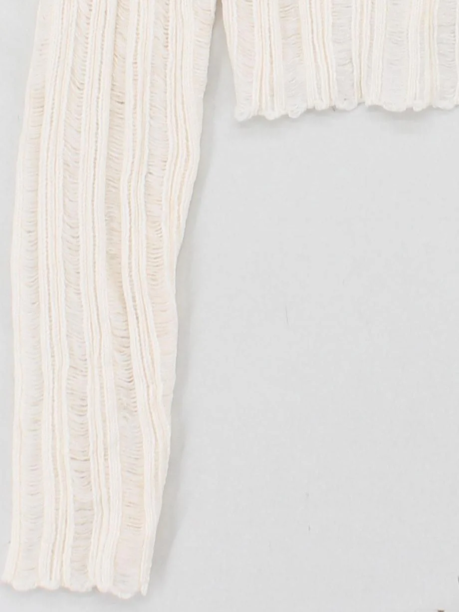 Peppermayo Women's Jumper M Cream 100% Other High Neck Pullover - Image 4