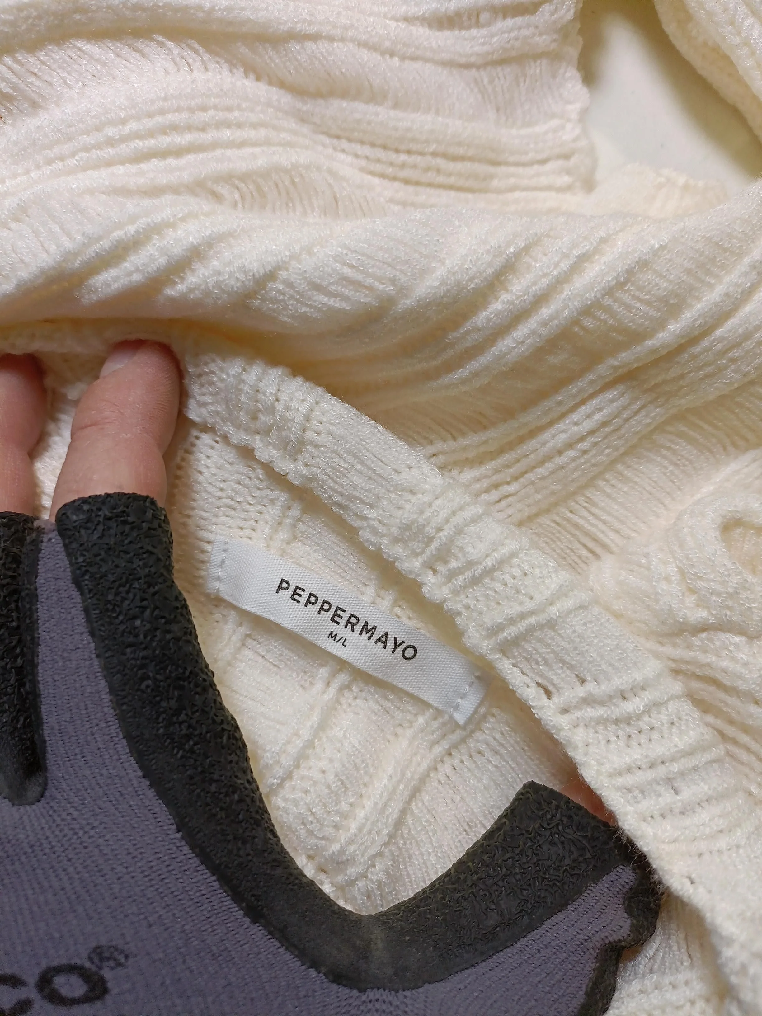 Peppermayo Women's Jumper M Cream 100% Other High Neck Pullover - Image 5