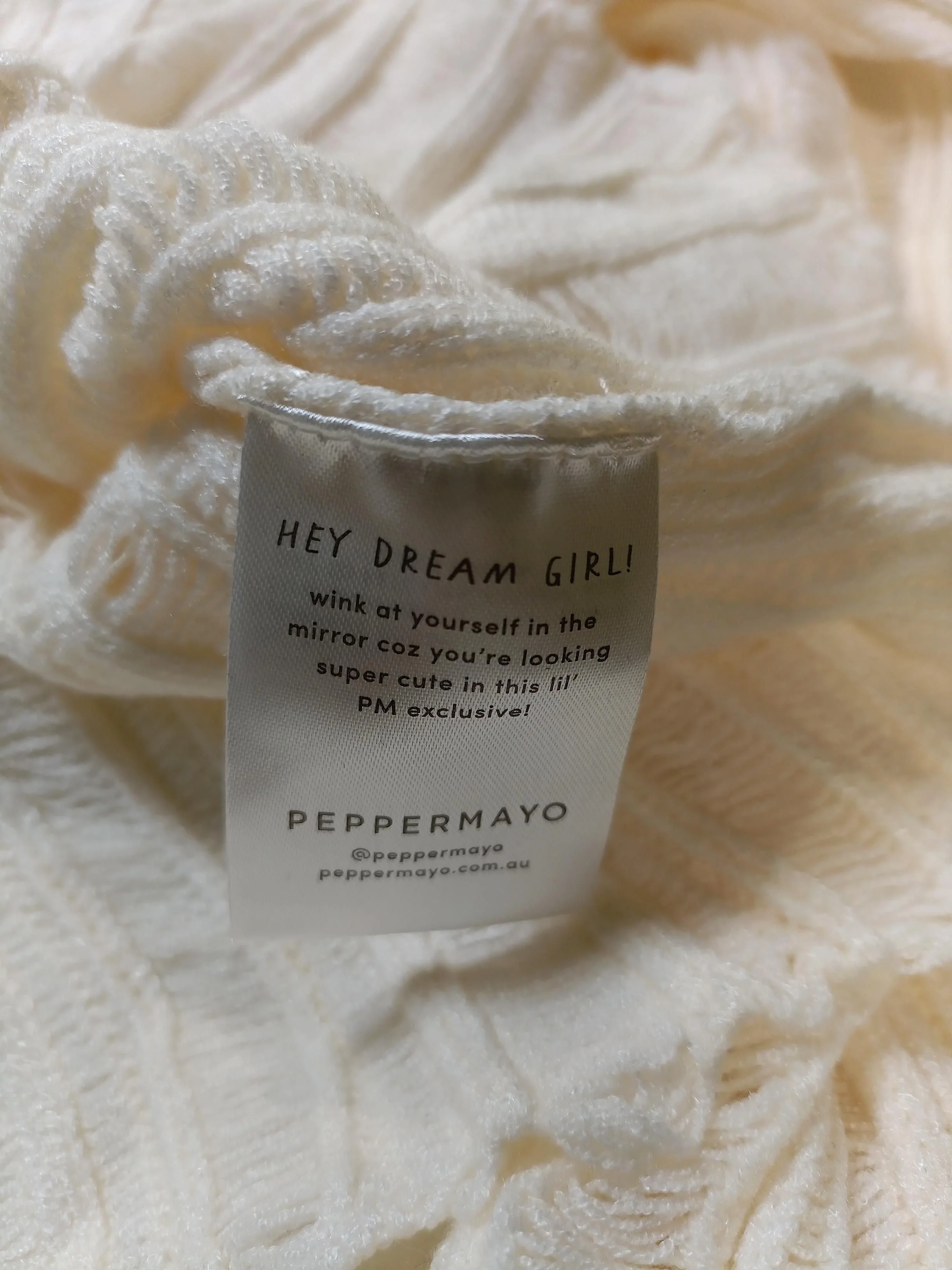 Peppermayo Women's Jumper M Cream 100% Other High Neck Pullover - Image 6