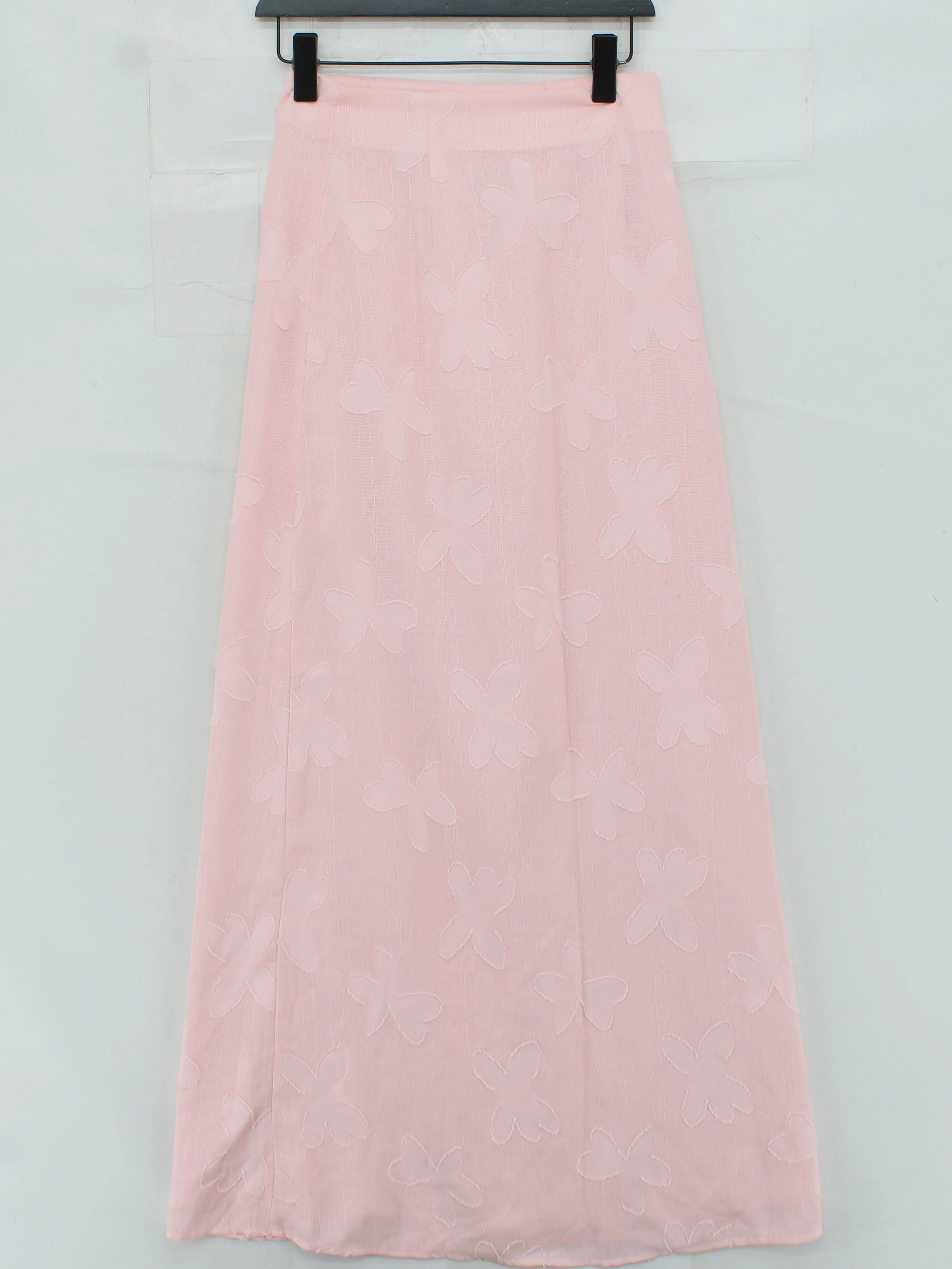 Peppermayo Women's Maxi Skirt UK 6 Pink 100% Cotton Long Maxi - Image 2