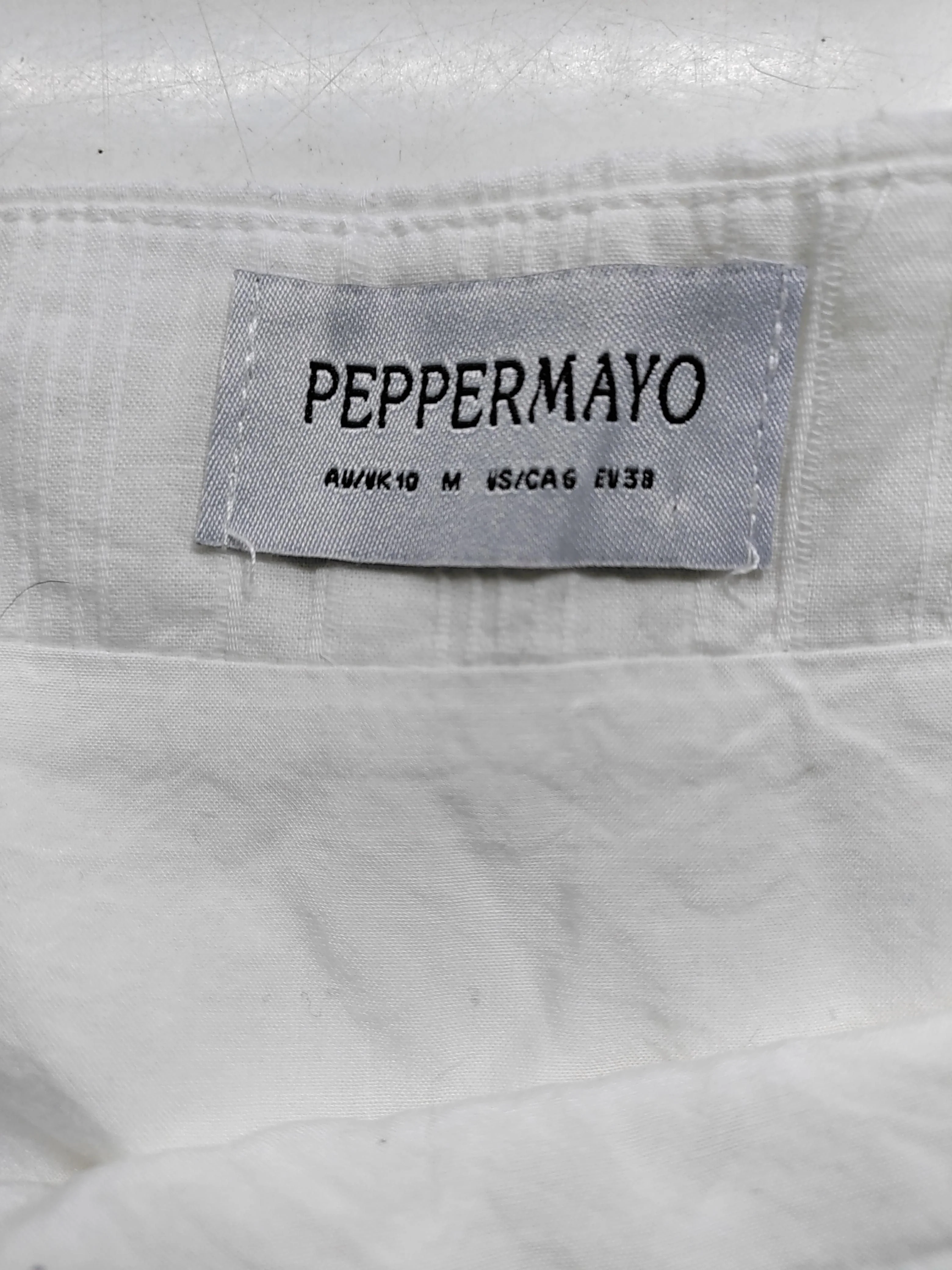 Peppermayo Women's Mini Skirt M White 100% Cotton Short Mini - Image 5