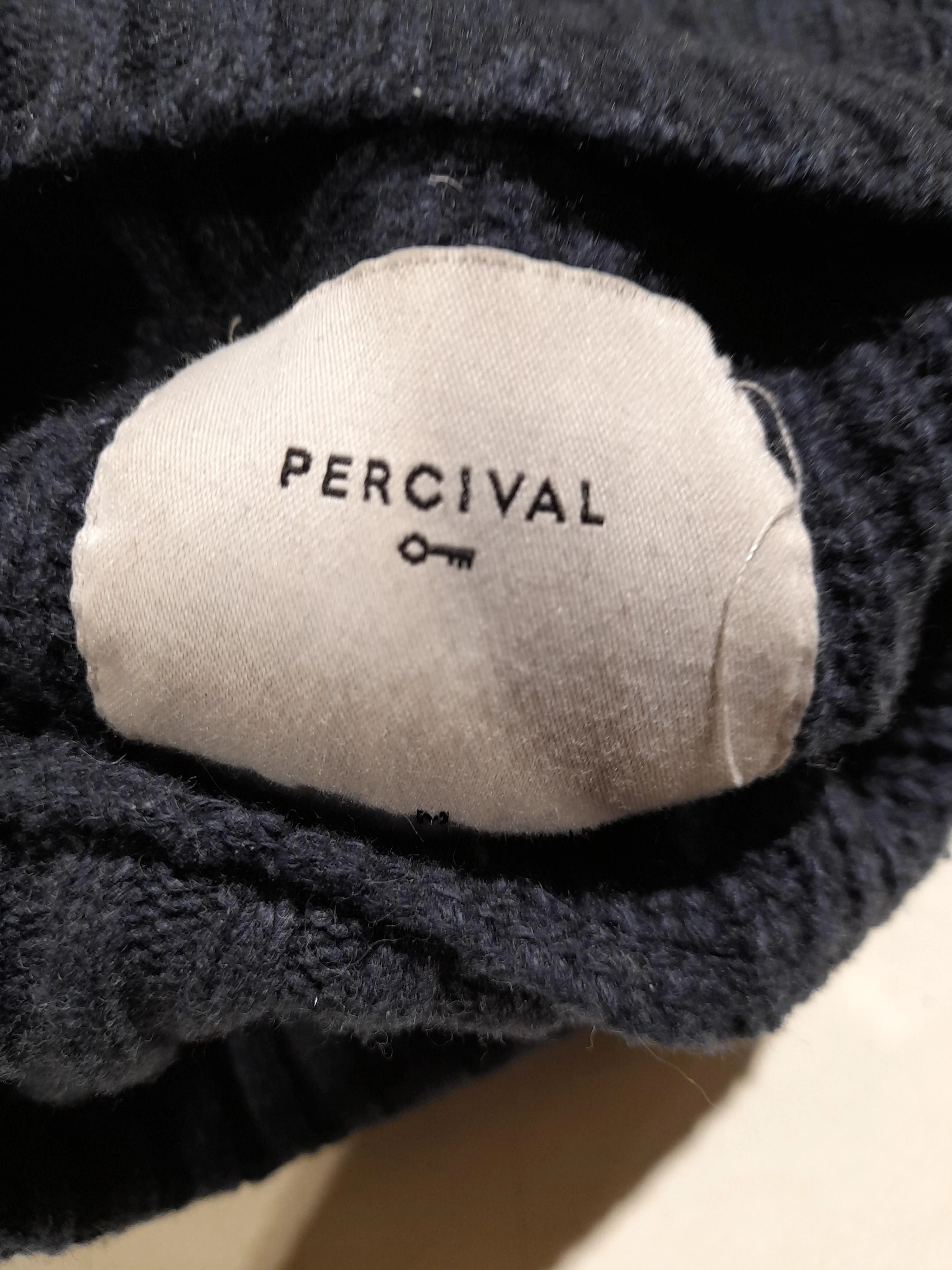 Percival Men's Jumper M Blue 100% Wool Roll Neck Pullover - Image 6