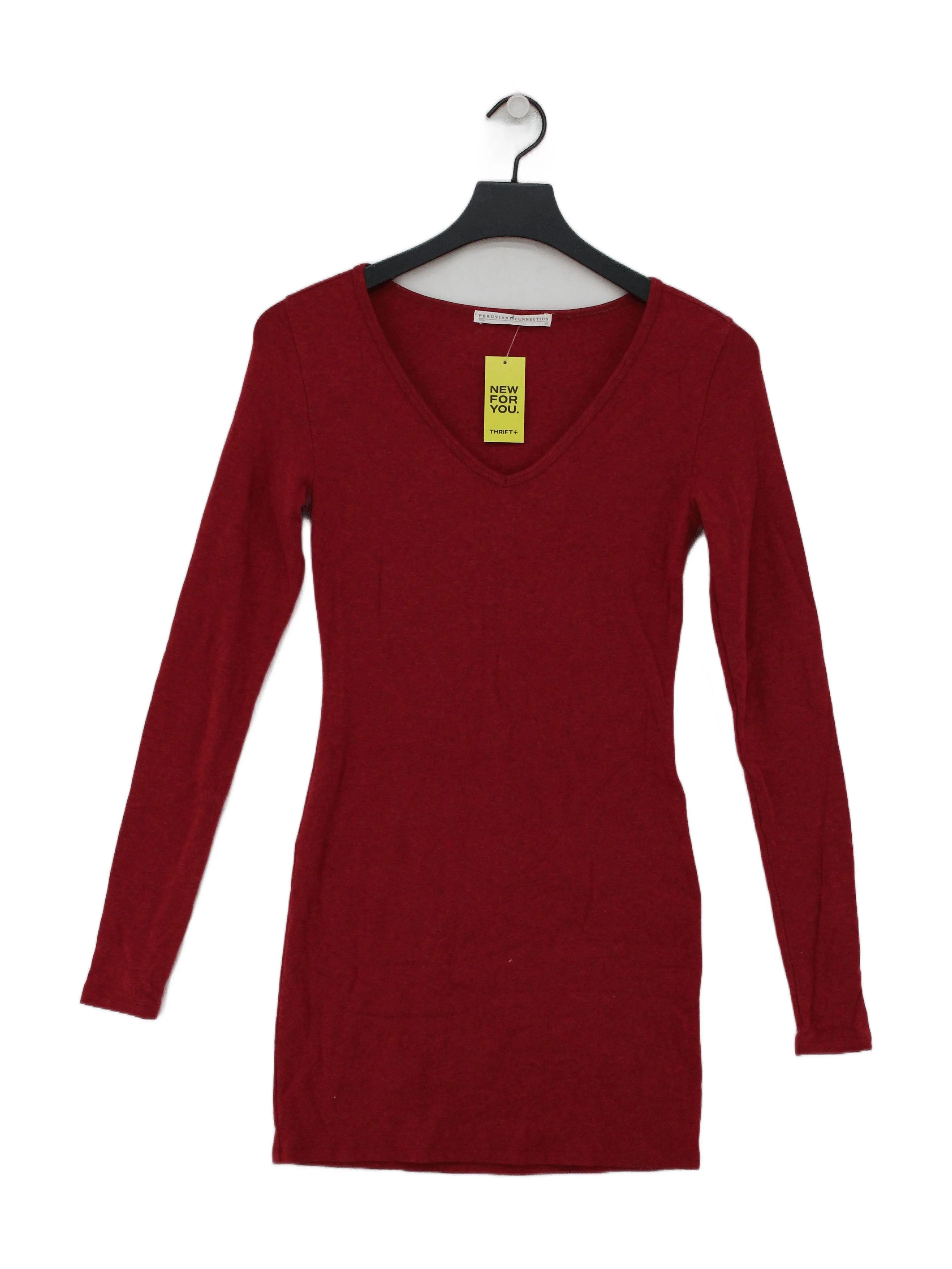 Peruvian Connection Bodycon Mini Dress XS in Red