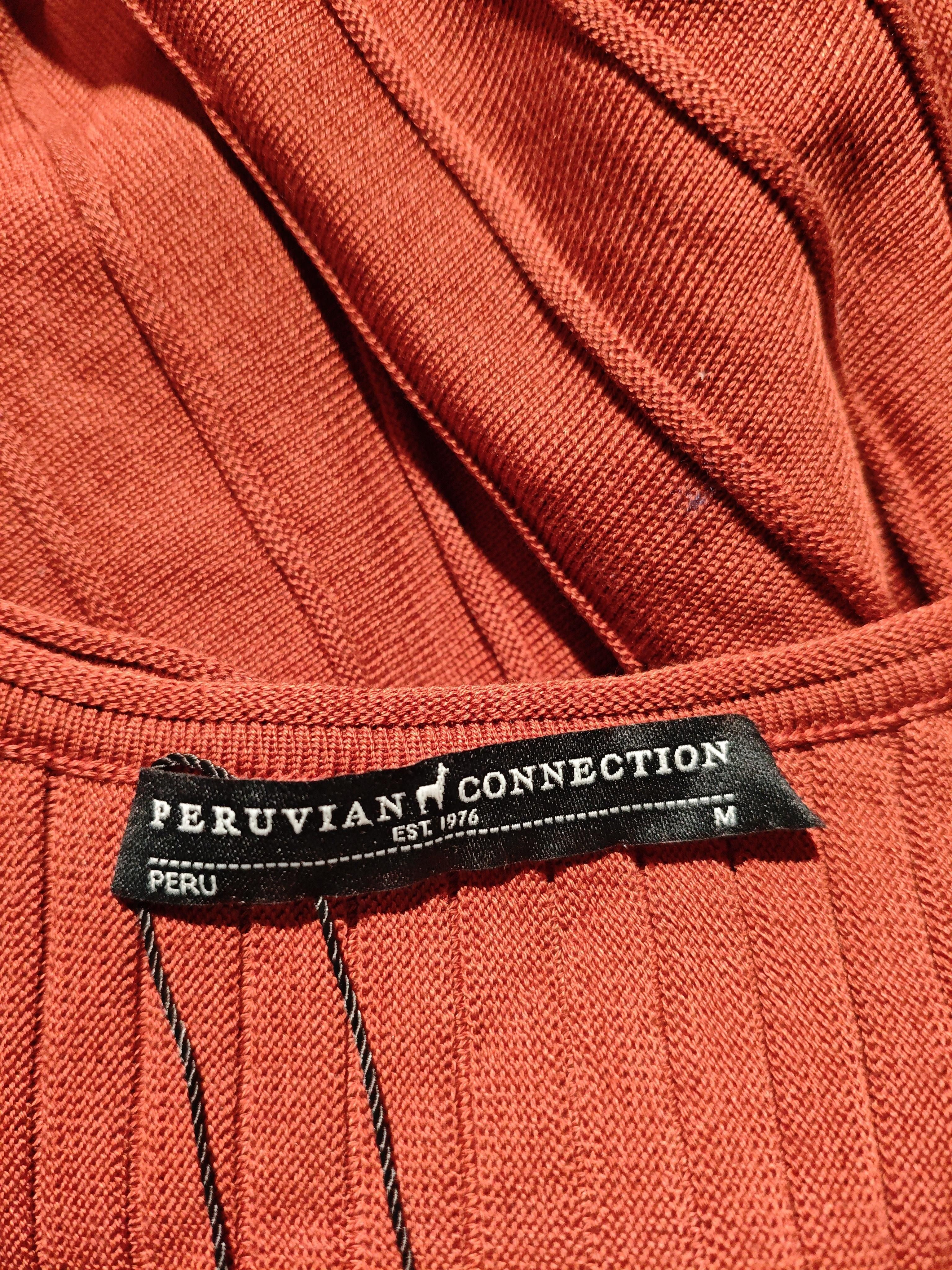 Peruvian Connection Jumper Midi Dress UK10 in Orange - Image 5