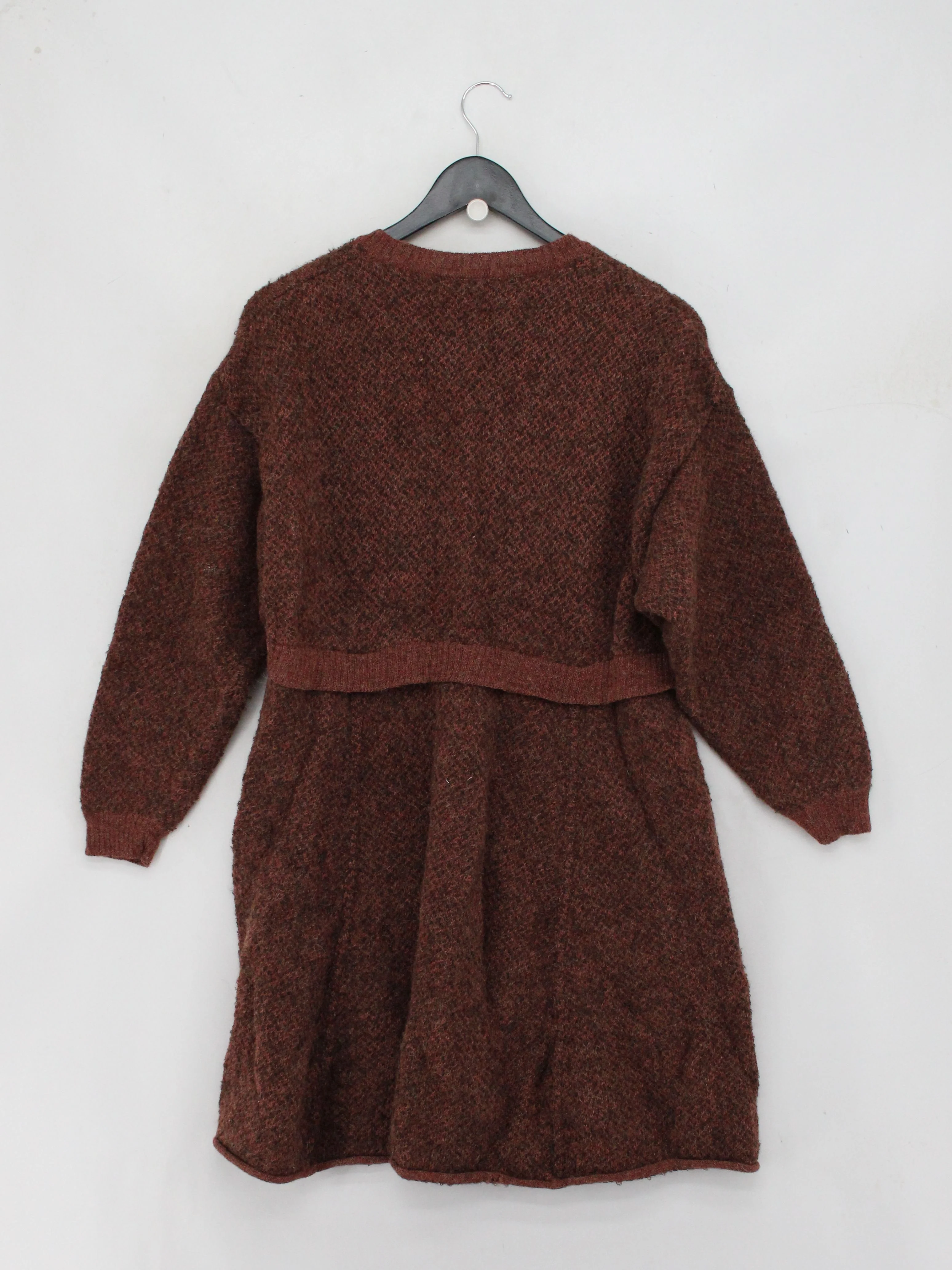 Peruvian Connection Jumper Mini Dress L in Brown - Image 2