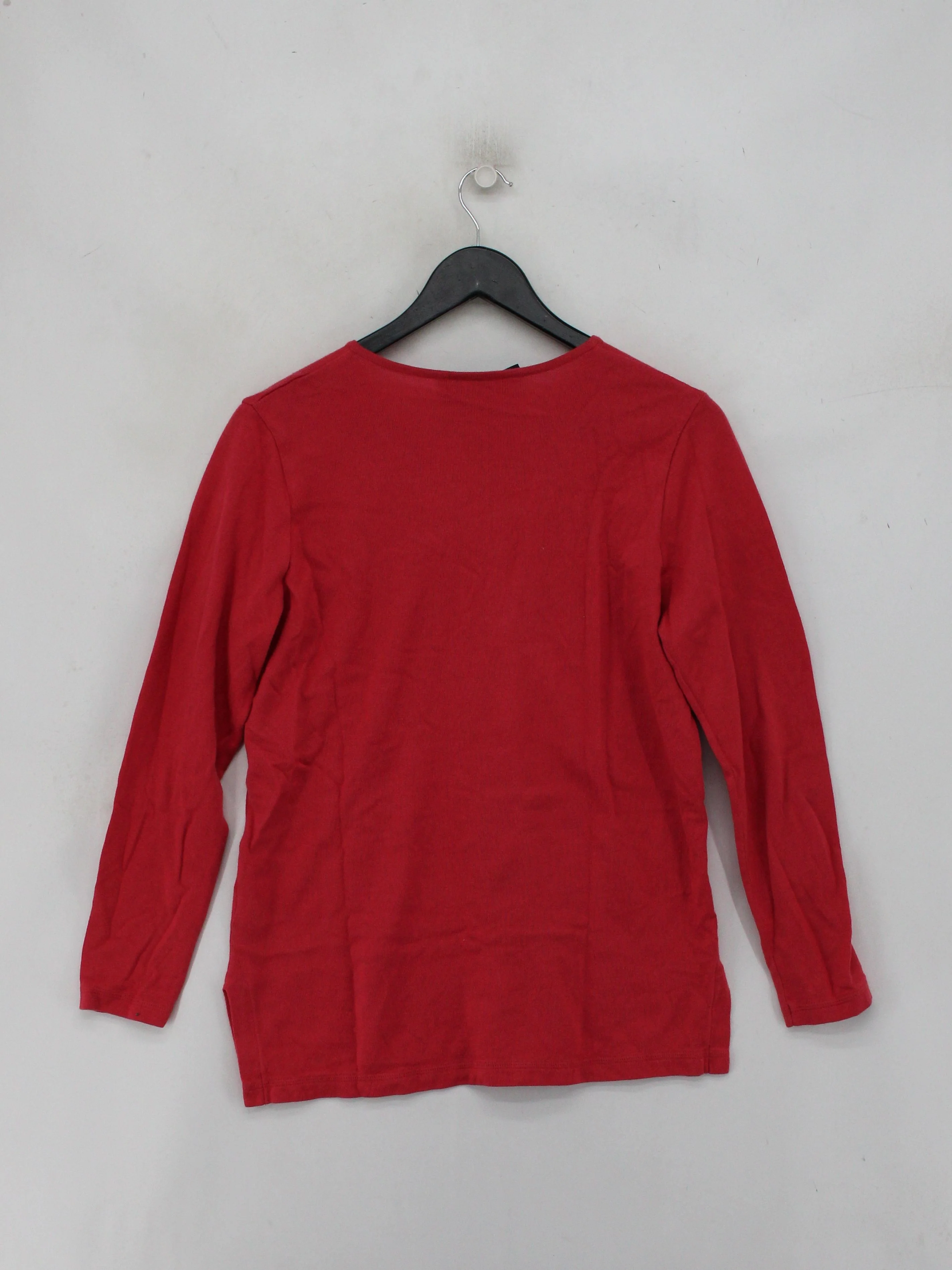 Peruvian Connection Women's Jumper XS Red 100% Cotton V-Neck Pullover - Image 2