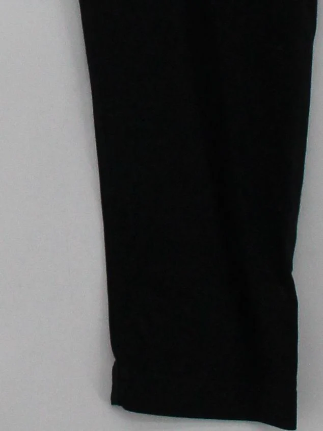 Peruvian Connection Women's Leggings W 19 in Black Cotton with Elastane Capri - Image 4