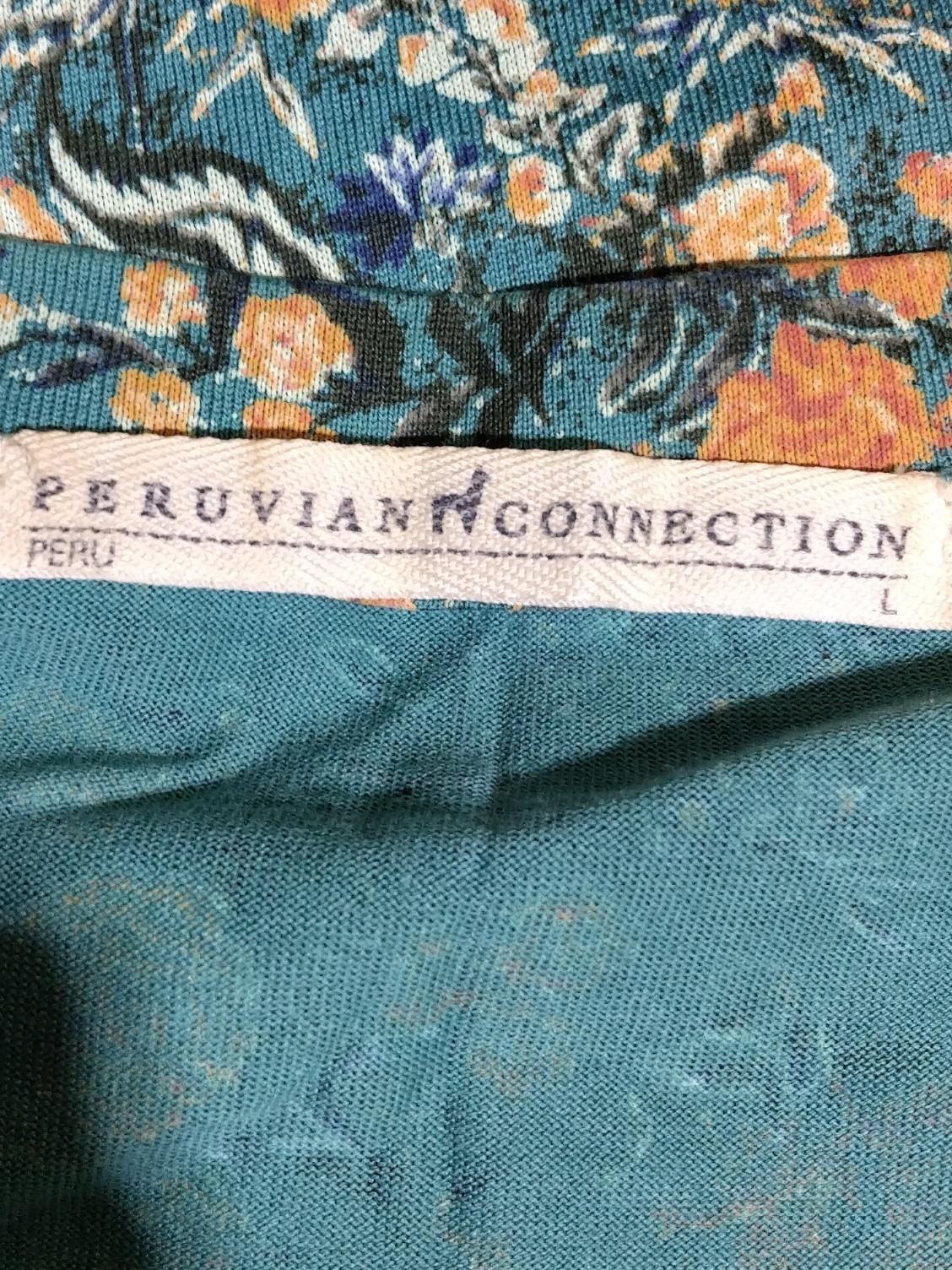 Peruvian Connection Women's T-Shirt L Multi 100% Cotton Basic - Image 5