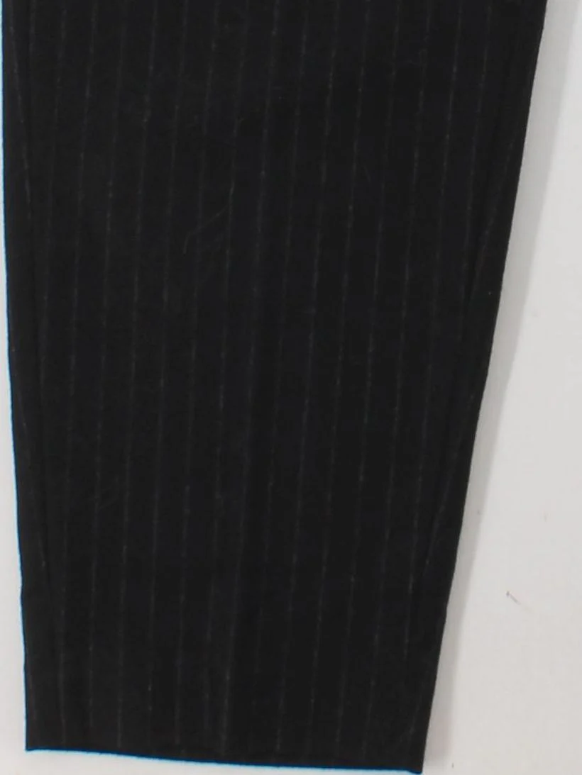 PESERICO Men's Trousers W 38 in Black Wool with Polyester, Viscose Chino - Image 4