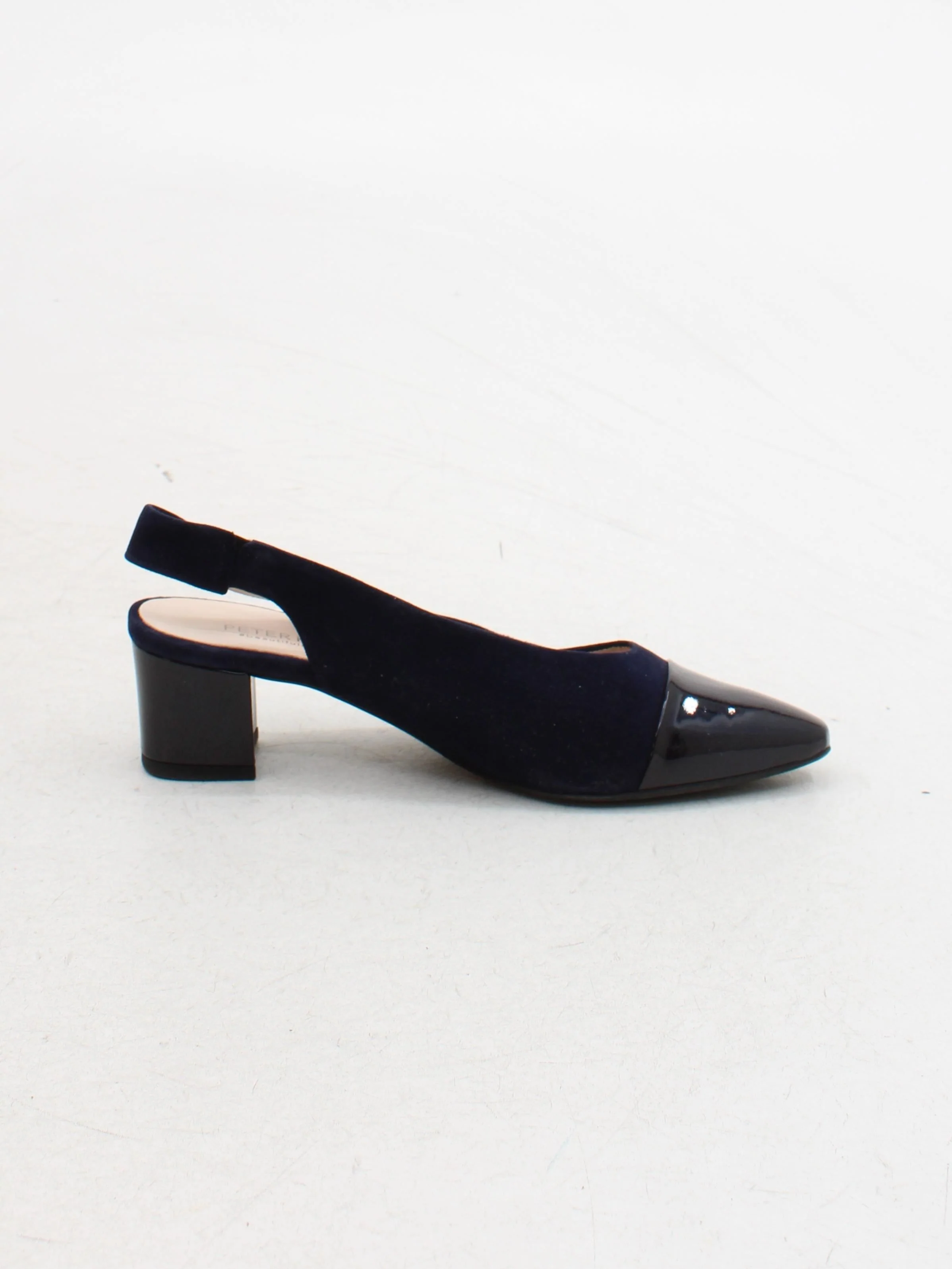 PETER KAISER Women's Heels UK 4 Blue Leather with Faux Leather Court - Image 5