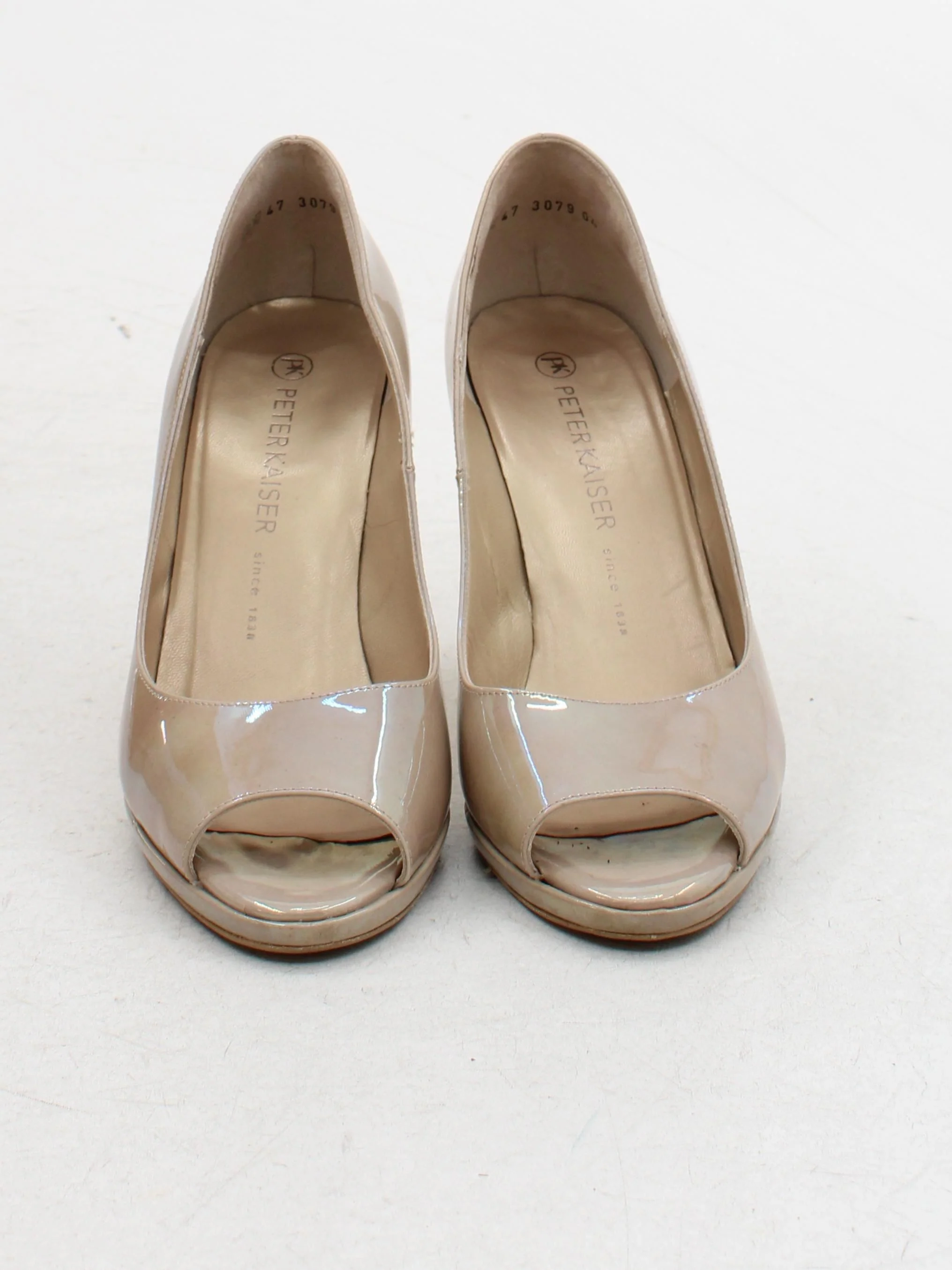 PETER KAISER Women's Heels UK 5.5 Cream 100% Leather Court - Image 2