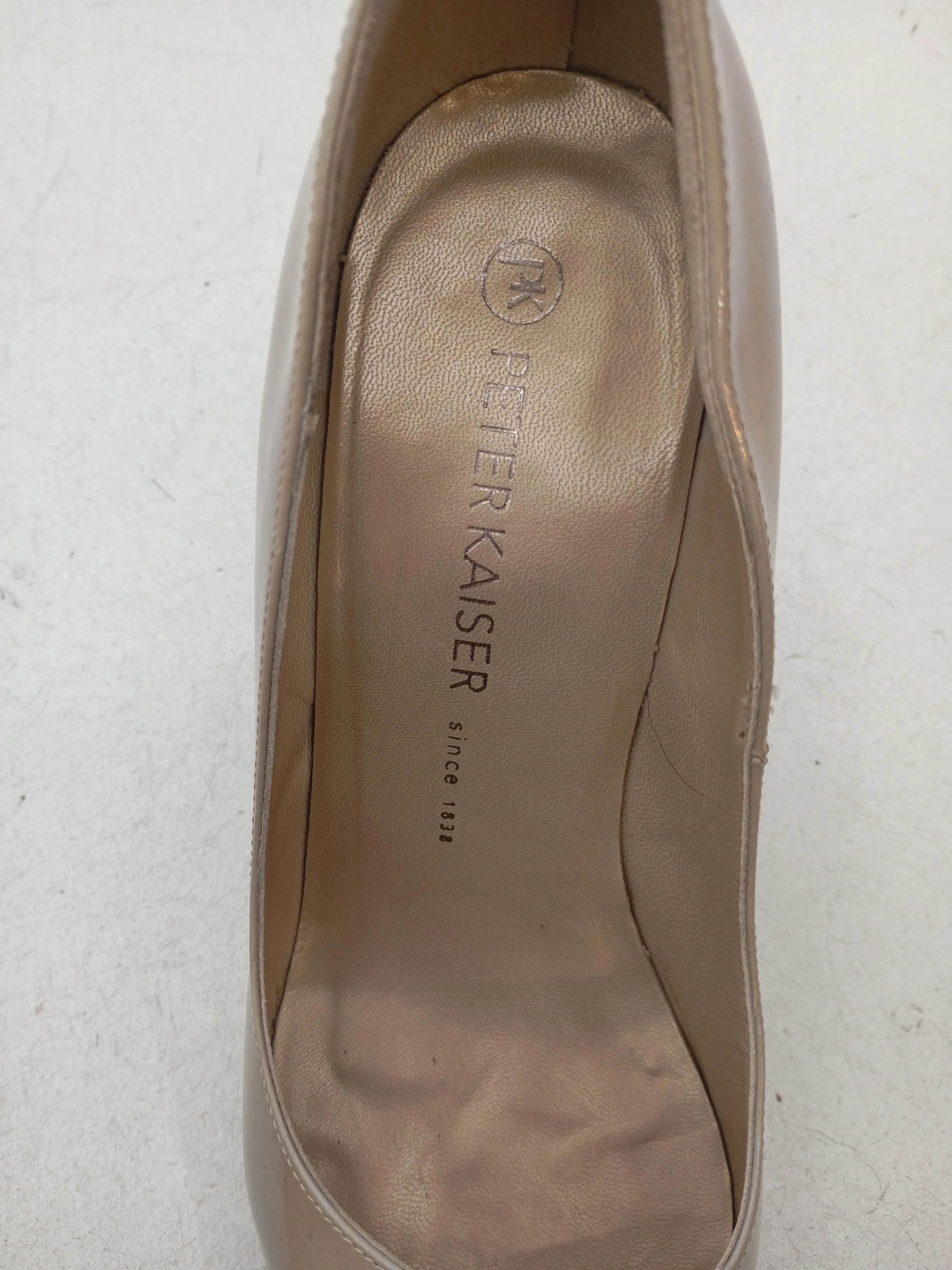PETER KAISER Women's Heels UK 5.5 Cream 100% Leather Court - Image 6