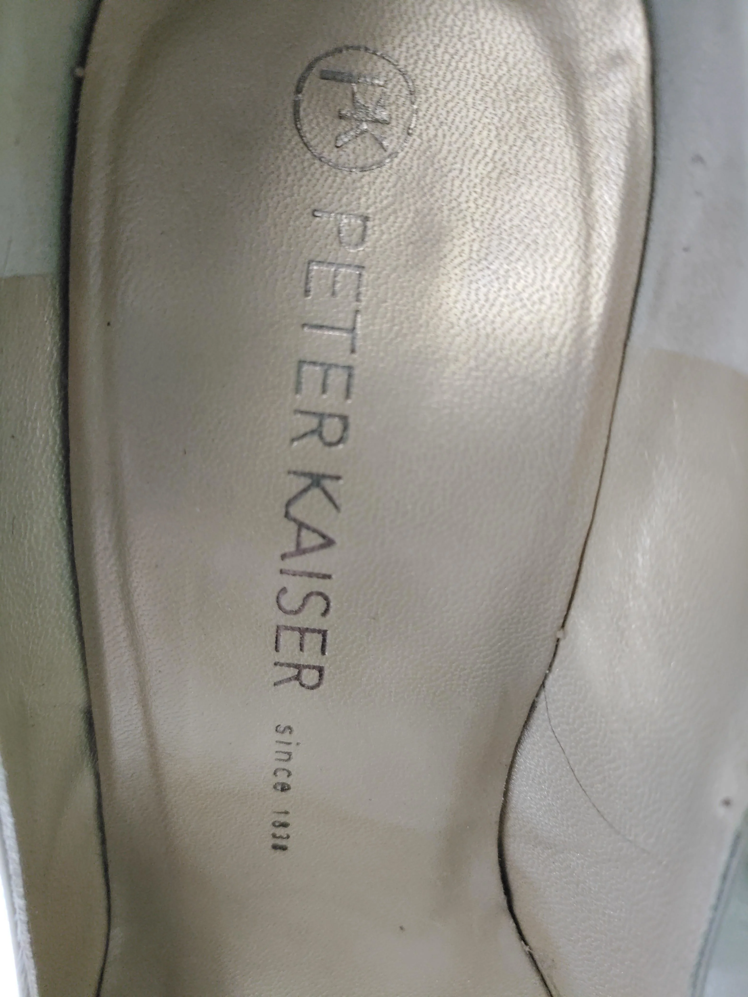 PETER KAISER Women's Heels UK 5.5 Cream 100% Leather Court - Image 9