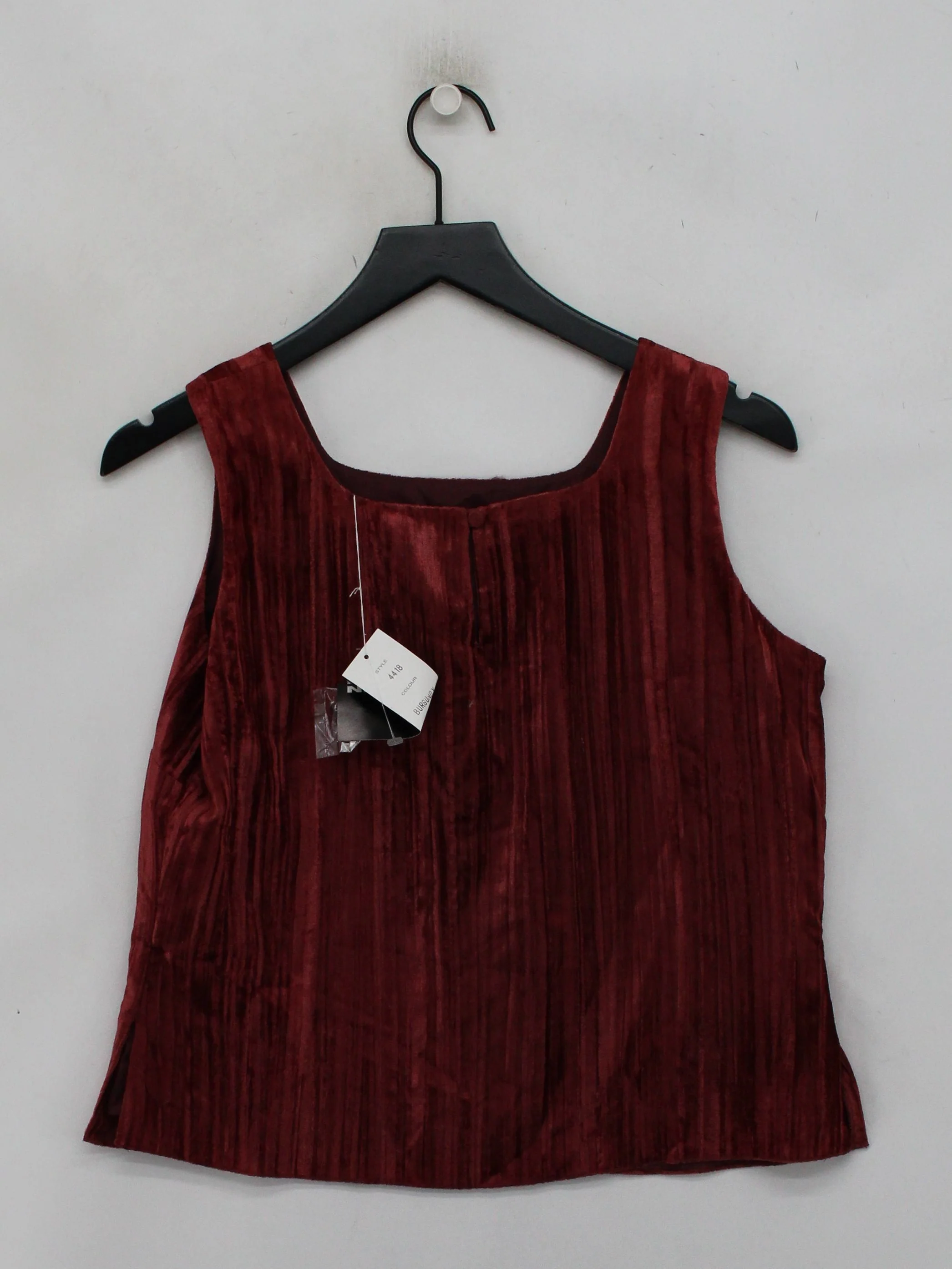 Peter Martin Women's Top UK 14 Red Acetate with Nylon Basic - Image 2