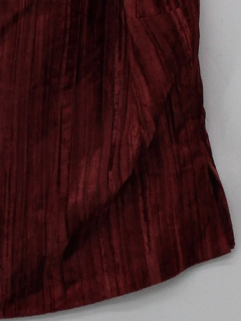 Peter Martin Women's Top UK 14 Red Acetate with Nylon Basic - Image 4