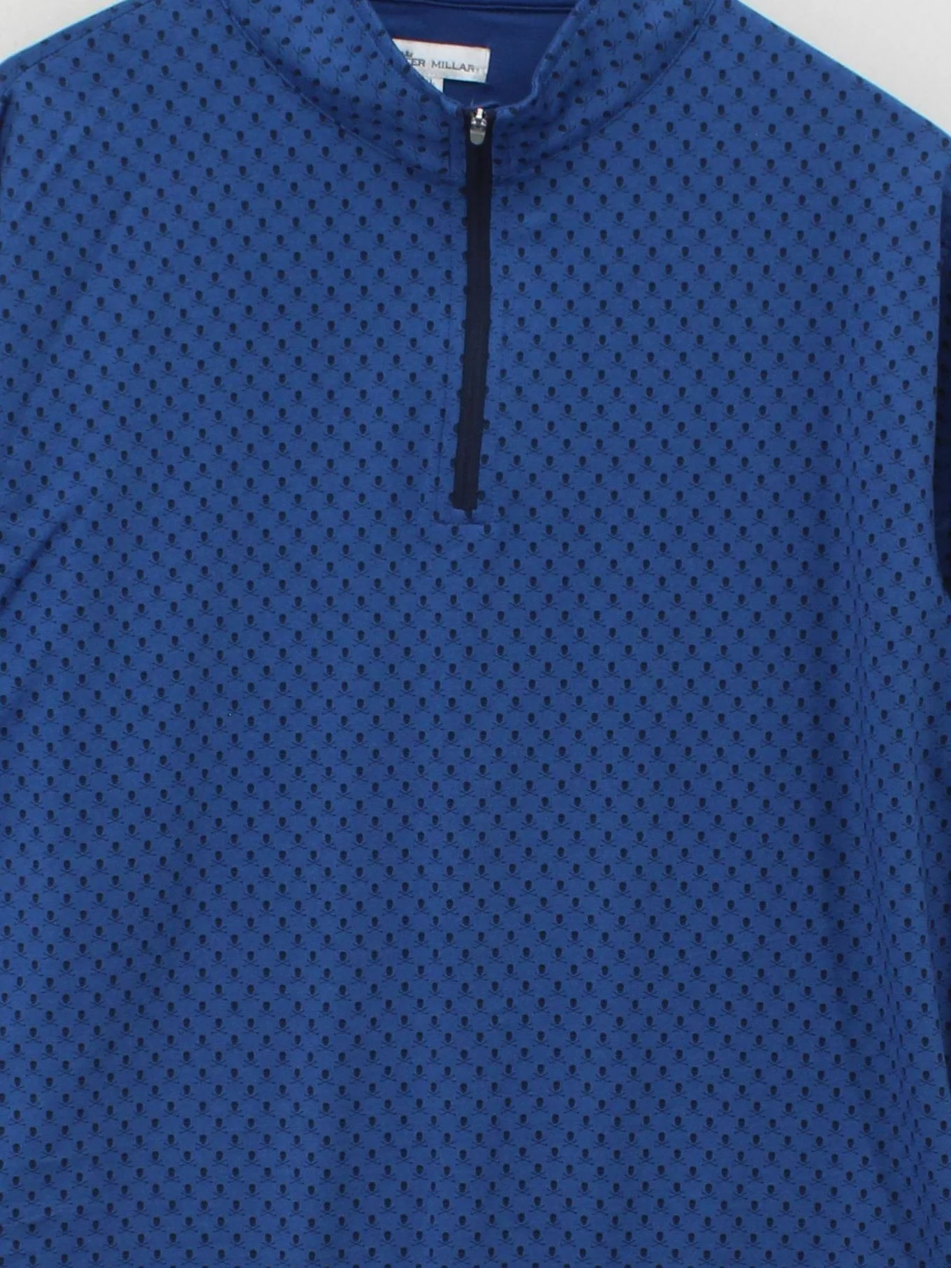 Peter Millar Men's Hoodie XL Blue Geometric Polyester with Spandex Pullover - Image 3