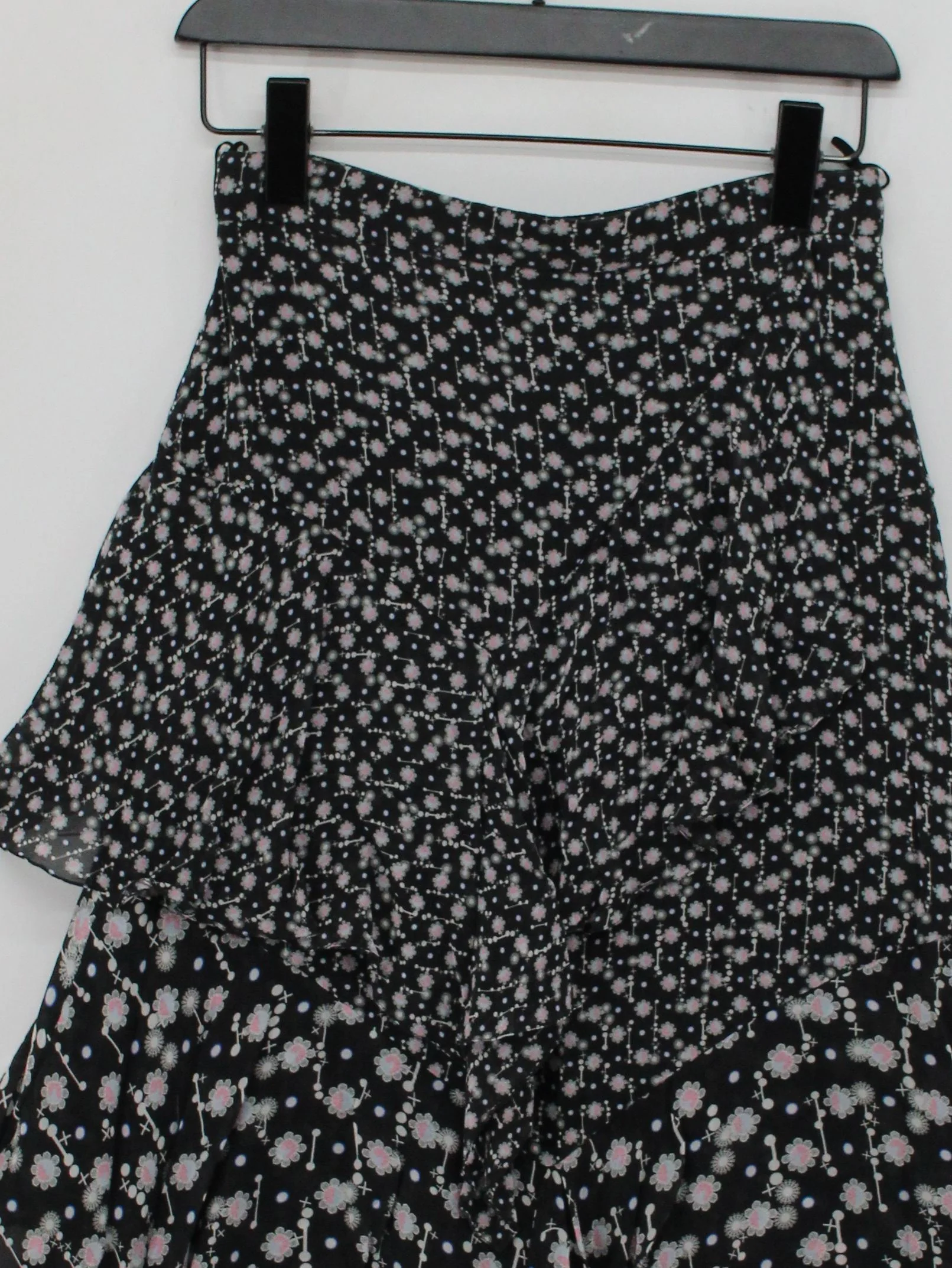 Peter Pilotto Women's Midi Skirt XXS Black Floral 100% Other Midi Pleated - Image 3