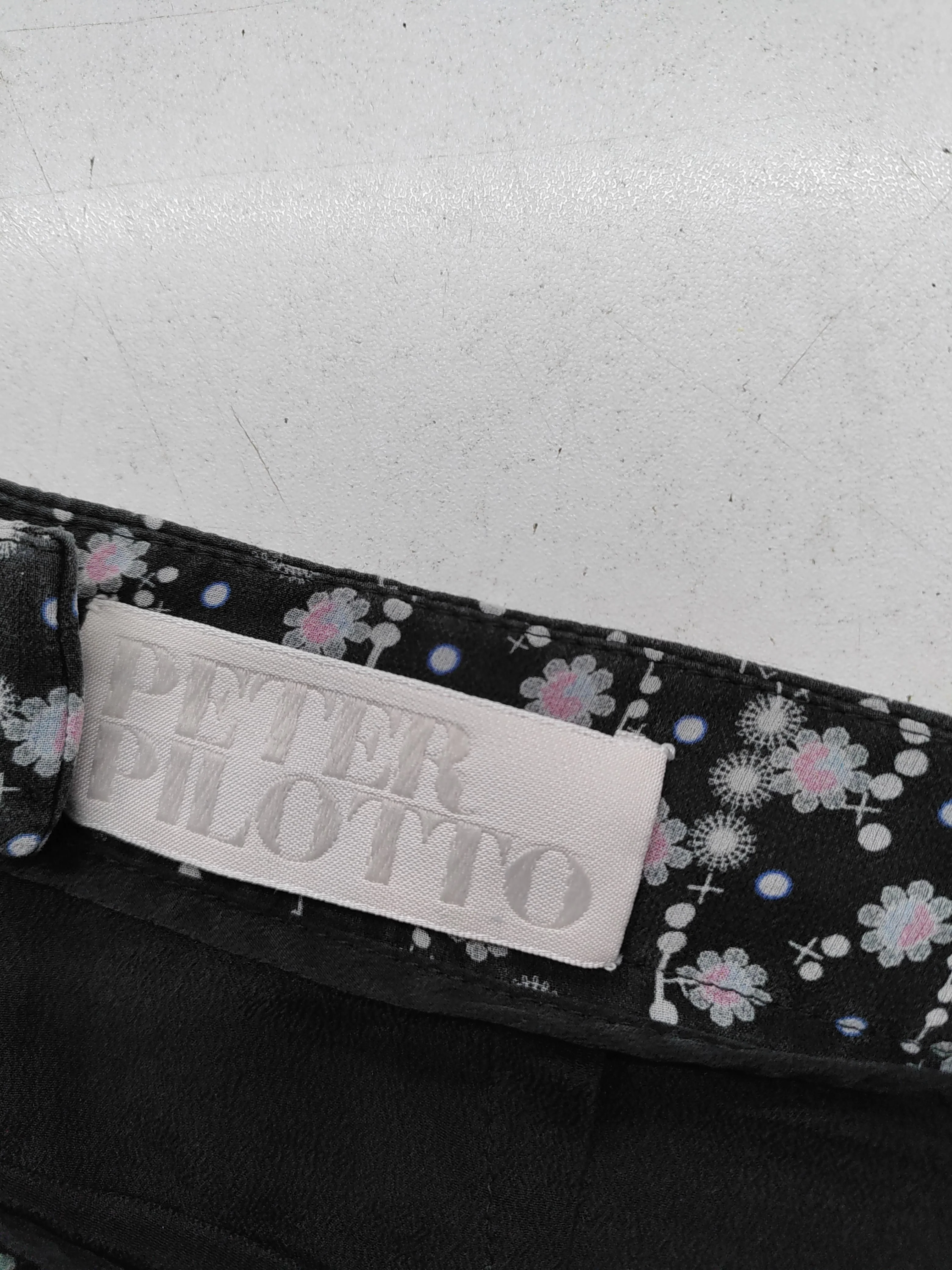 Peter Pilotto Women's Midi Skirt XXS Black Floral 100% Other Midi Pleated - Image 5