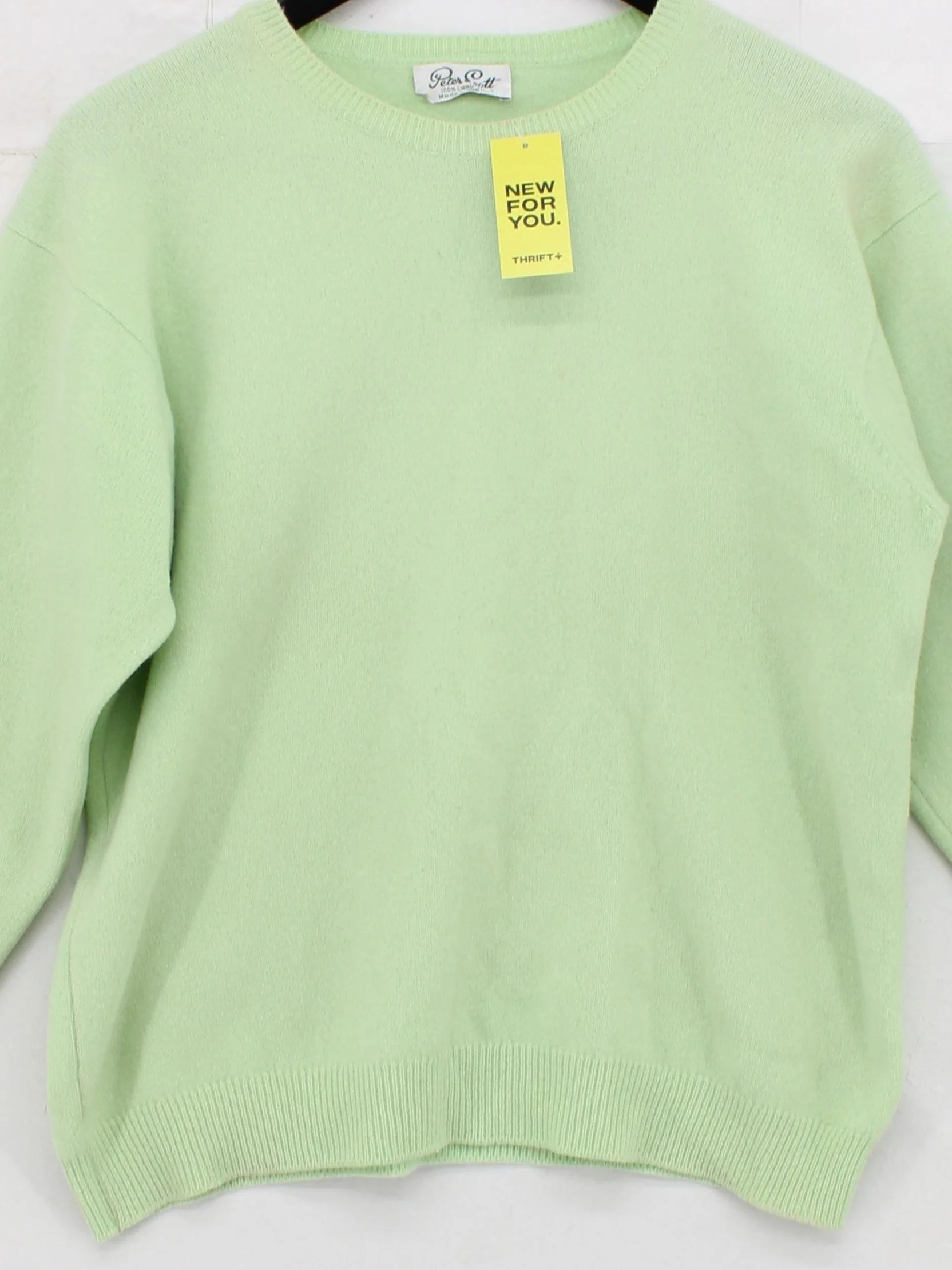 Peter Scott Women's Jumper L Green 100% Wool Round Neck Pullover - Image 3