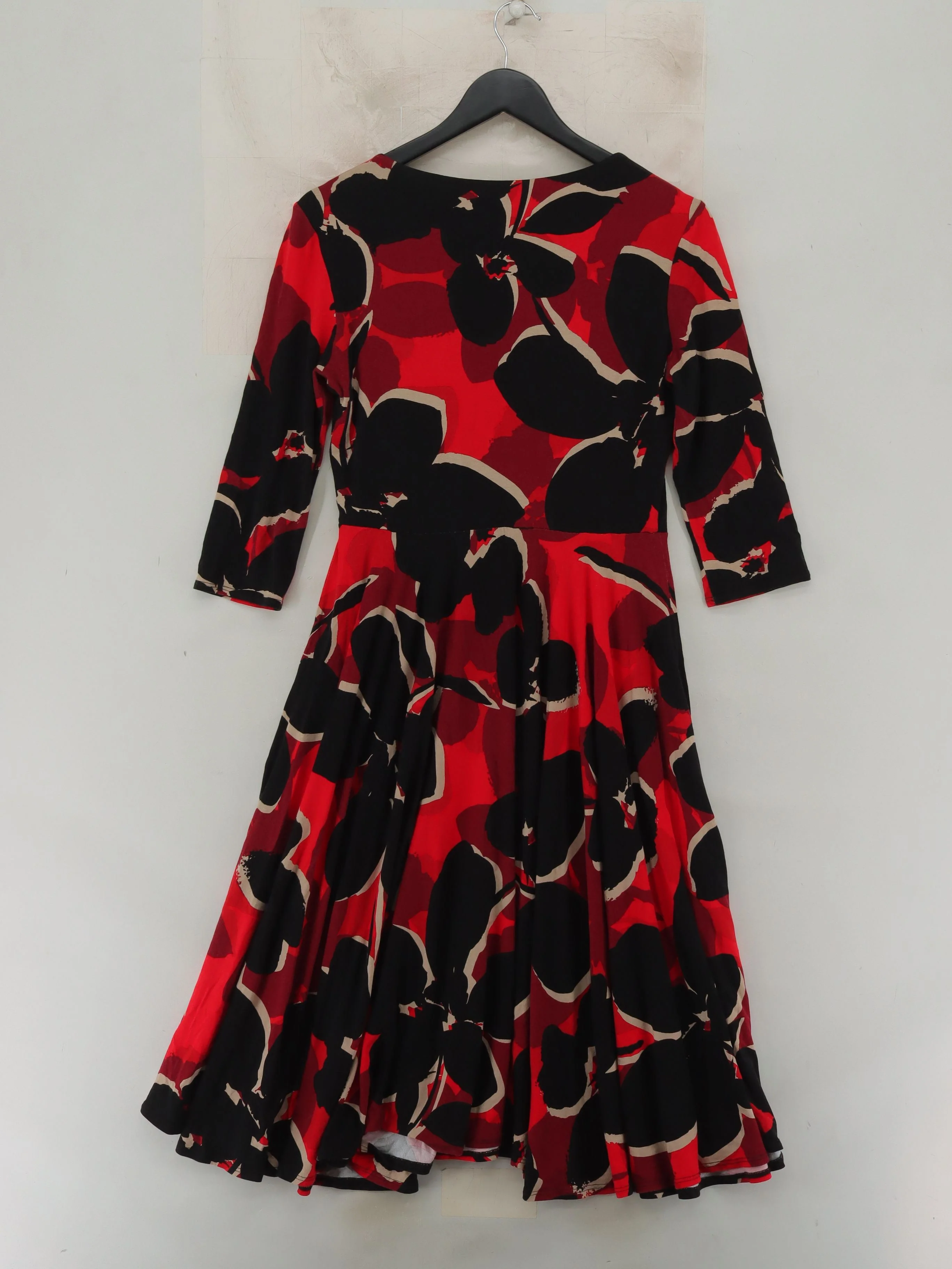 Phase Eight A-Line Midi Dress UK12 in Red - Image 2