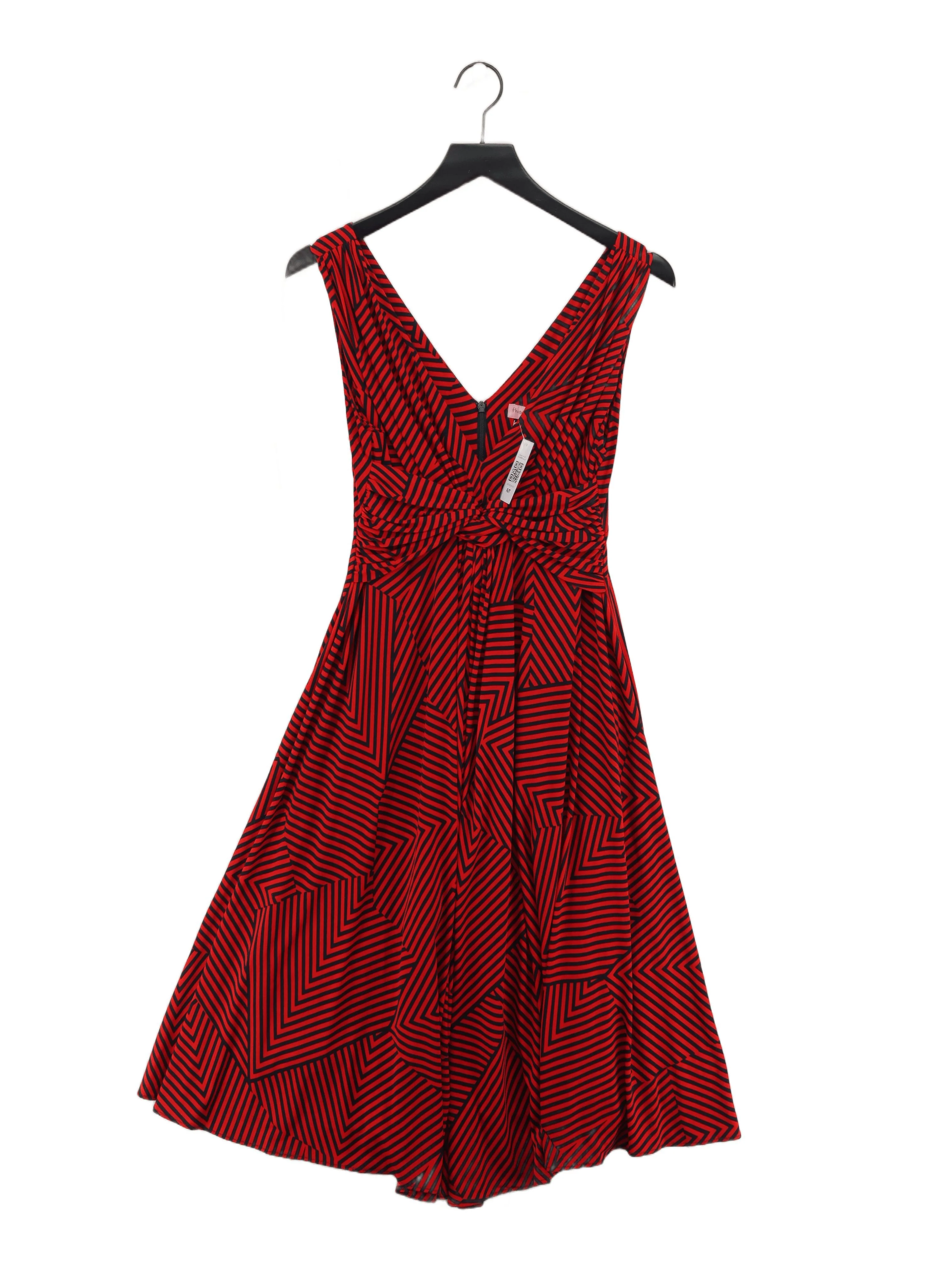 Phase Eight A-Line Midi Dress UK14 in Red