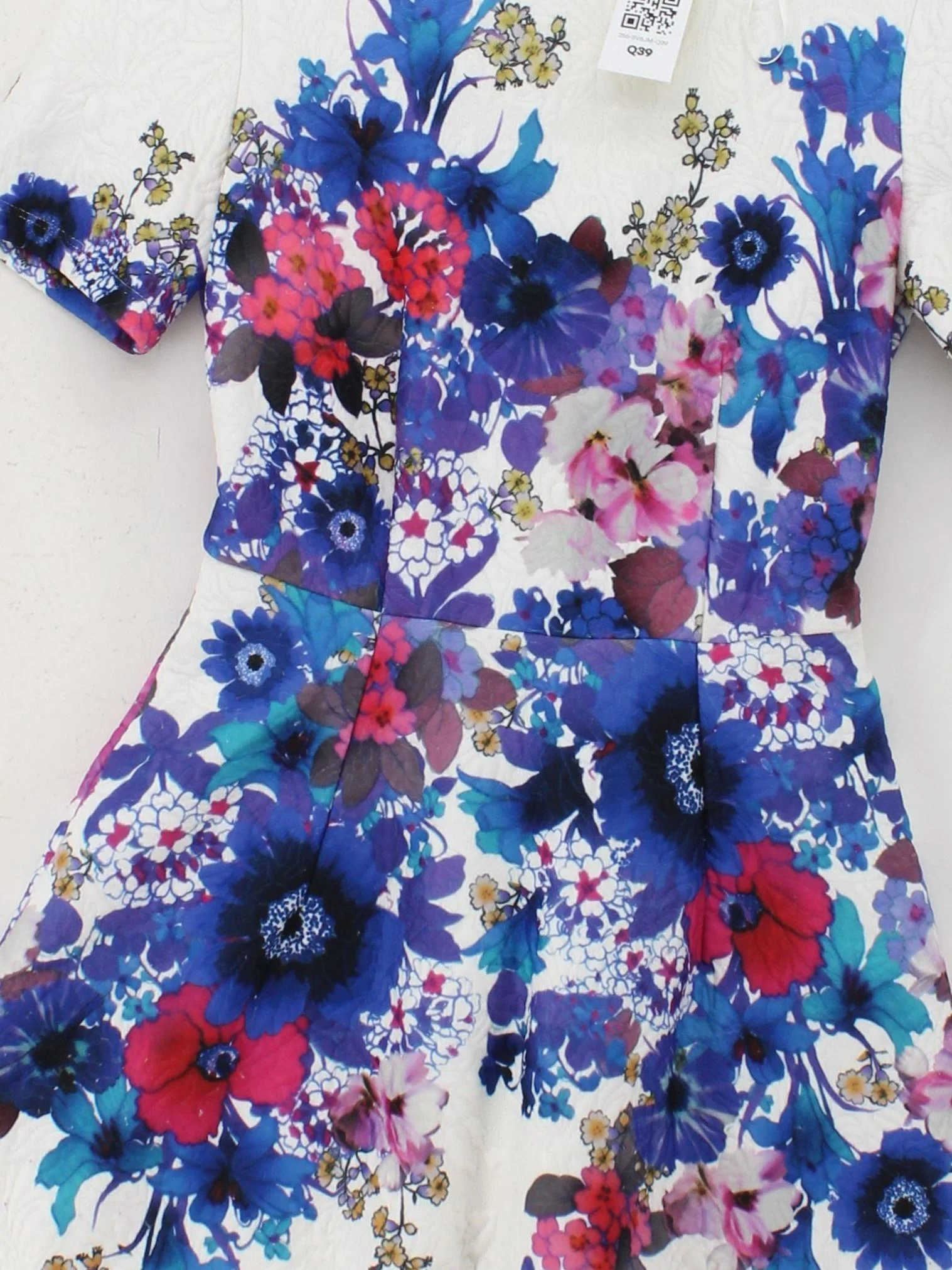 Phase Eight A-Line Mini Dress UK10 in Multi - Image 3