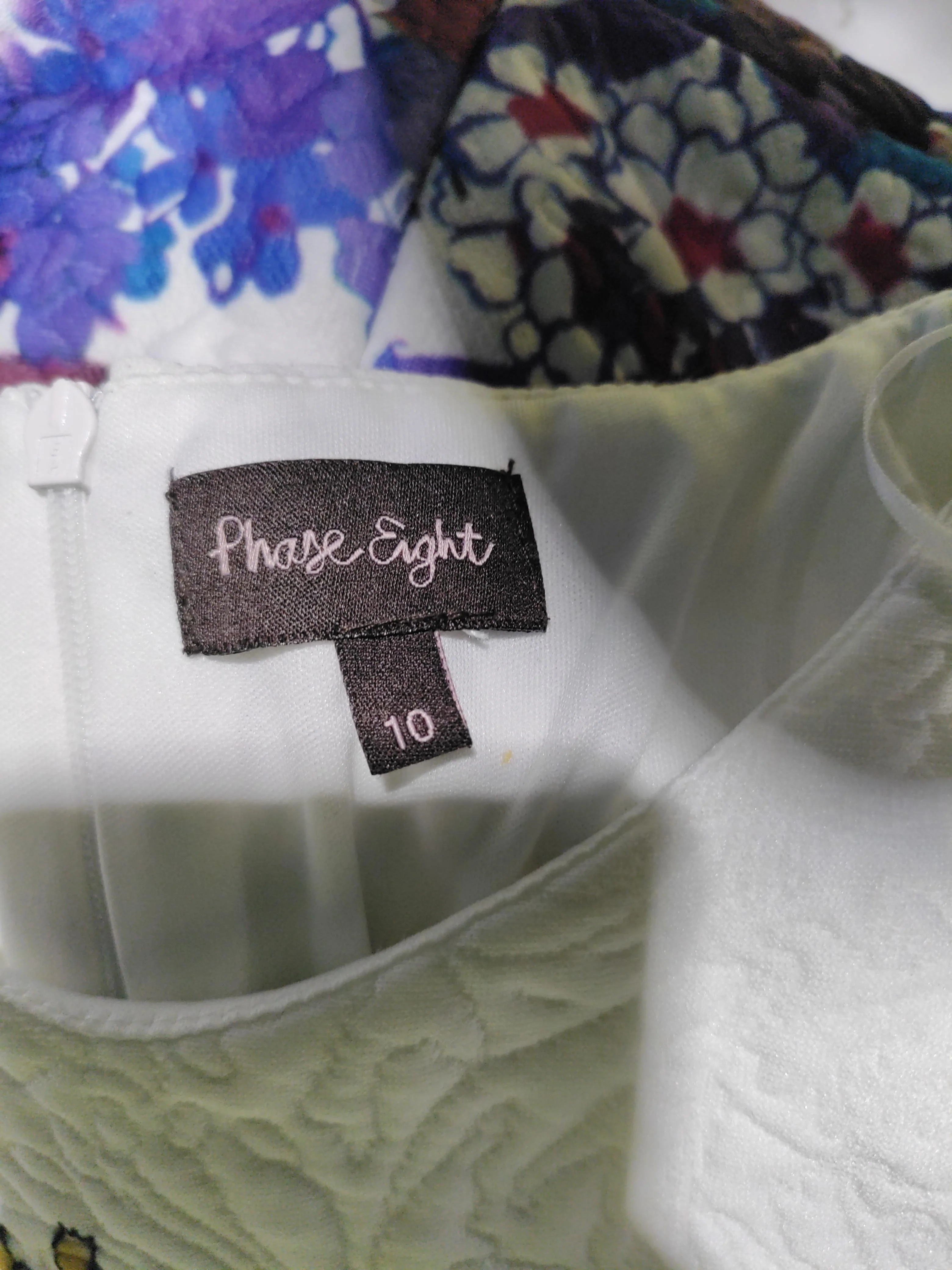 Phase Eight A-Line Mini Dress UK10 in Multi - Image 5