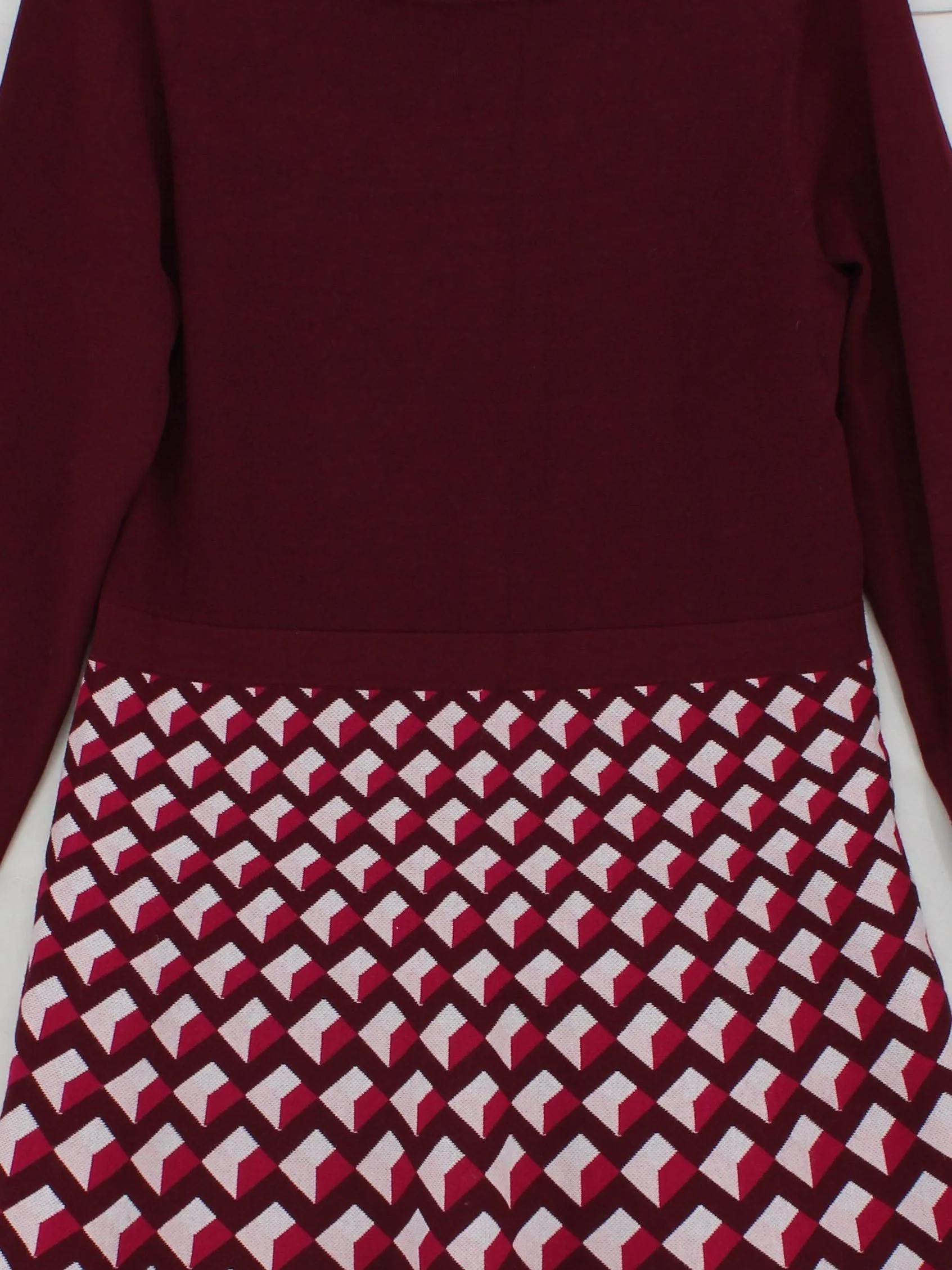 Phase Eight A-Line Mini Dress UK16 in Red - Image 3