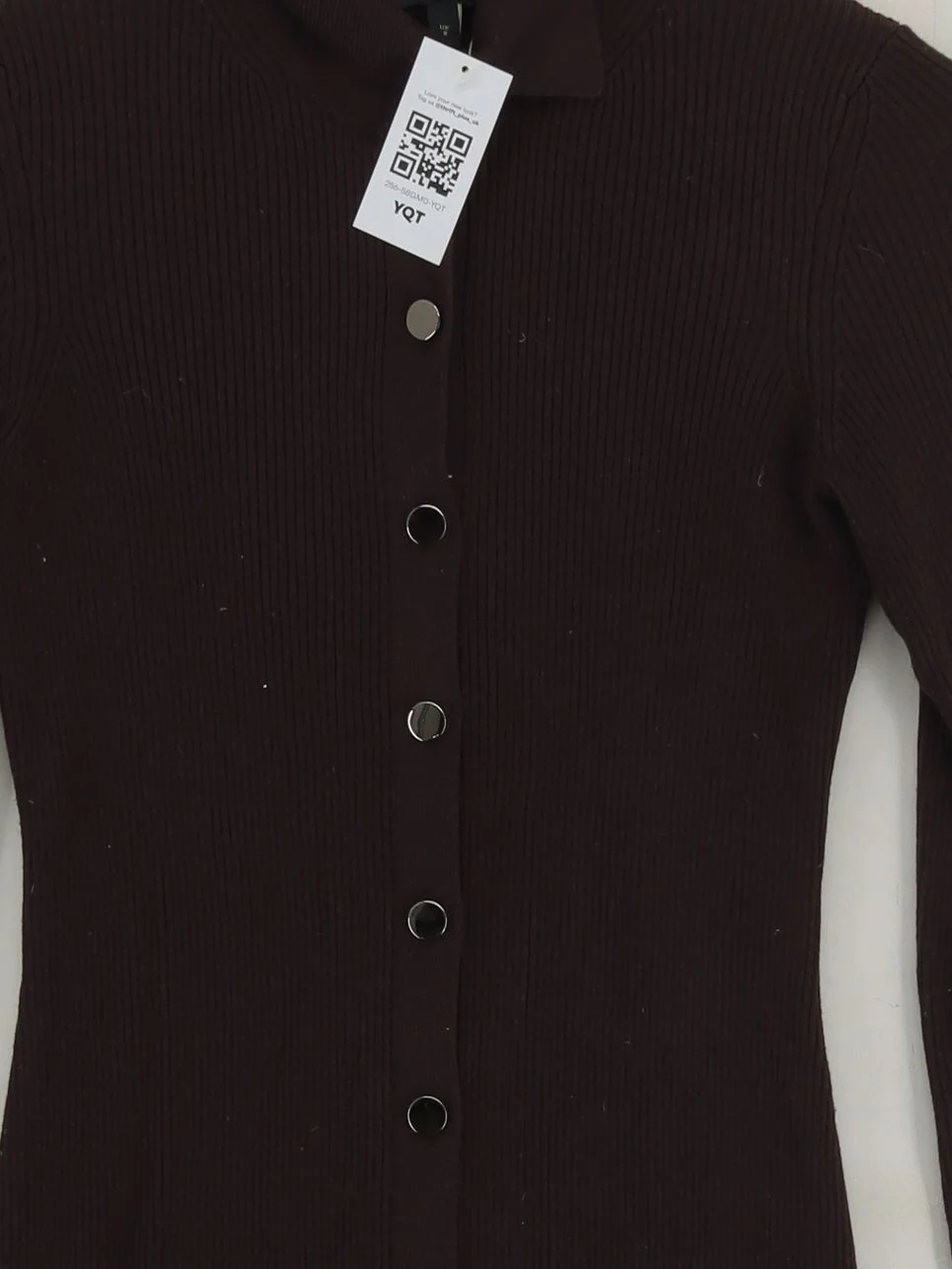 Phase Eight Bodycon Midi Dress UK8 in Brown - Image 3