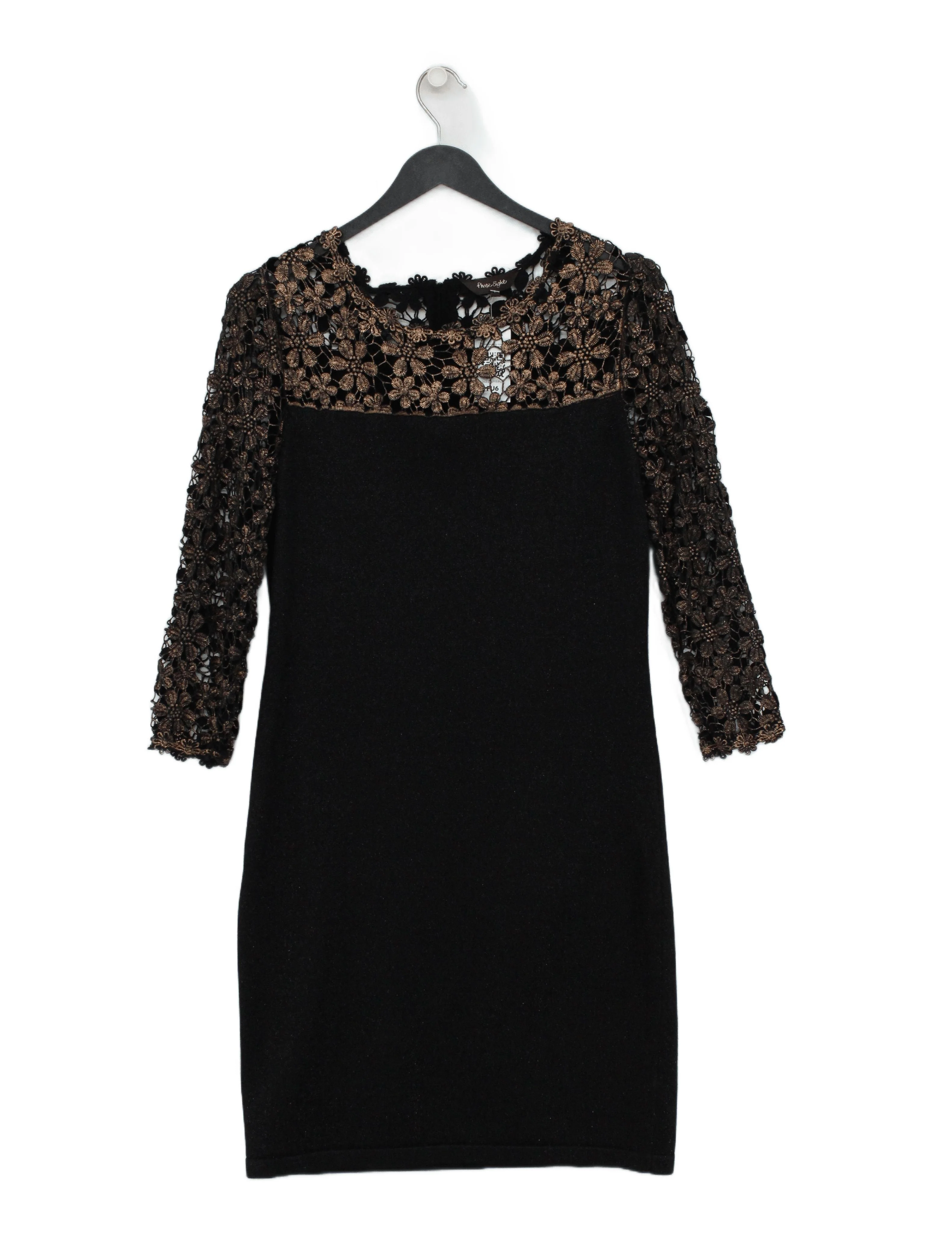 Phase Eight Bodycon Mini Dress UK12 in Black