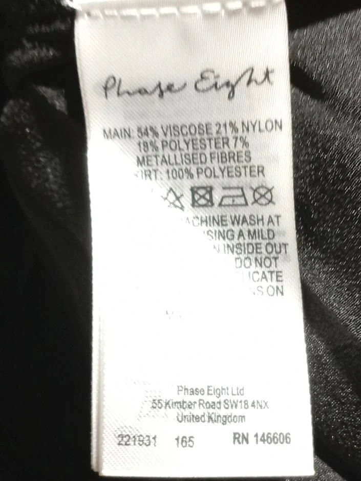 Phase Eight Jumper Midi Dress UK16 in Black - Image 6
