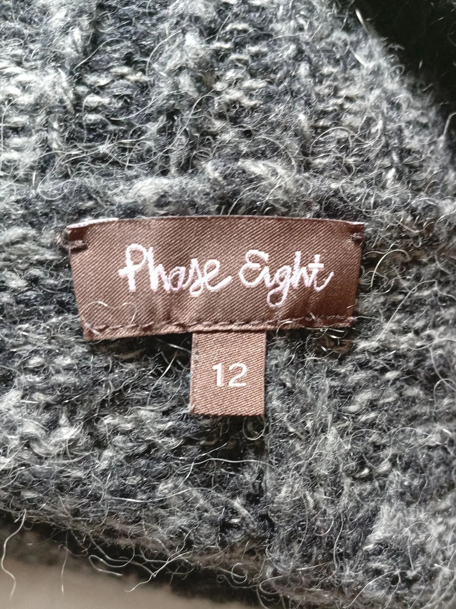 Phase Eight Jumper Mini Dress UK12 in Grey - Image 5