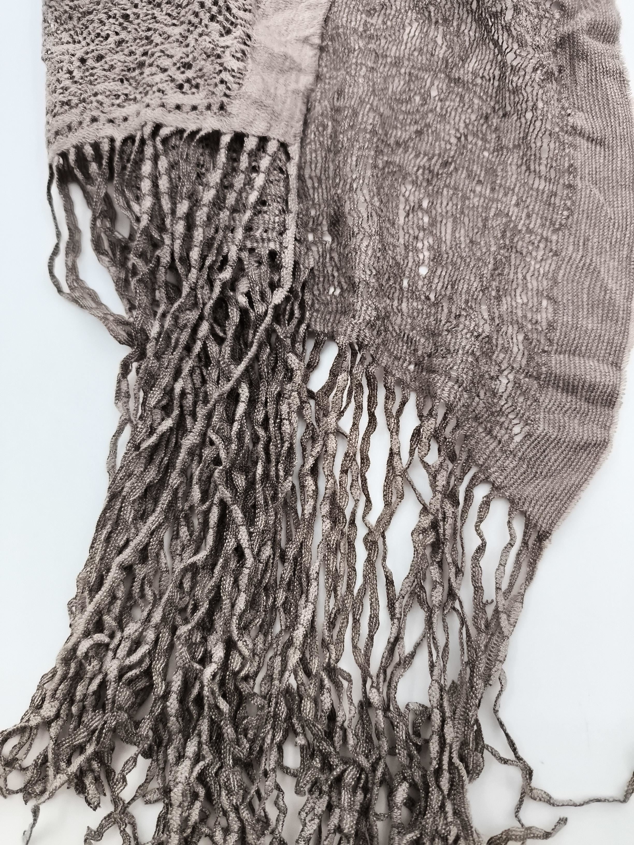 Phase Eight Men's Scarf Brown Geometric Polyester with Viscose Scarf - Image 4