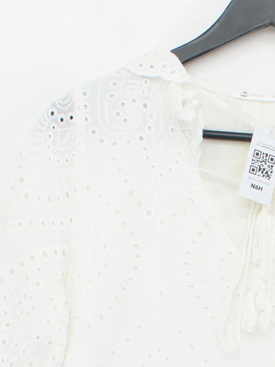 Phase Eight Shirt Midi Dress M in White - Image 3