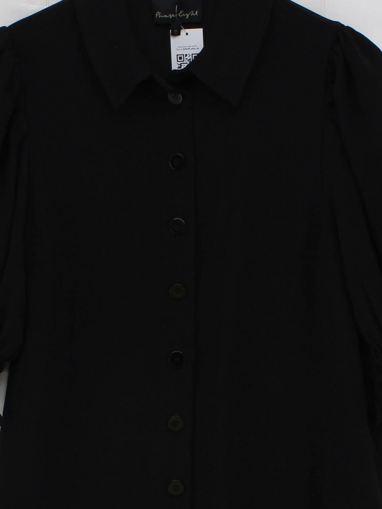 Phase Eight Shirt Midi Dress UK12 in Black - Image 3